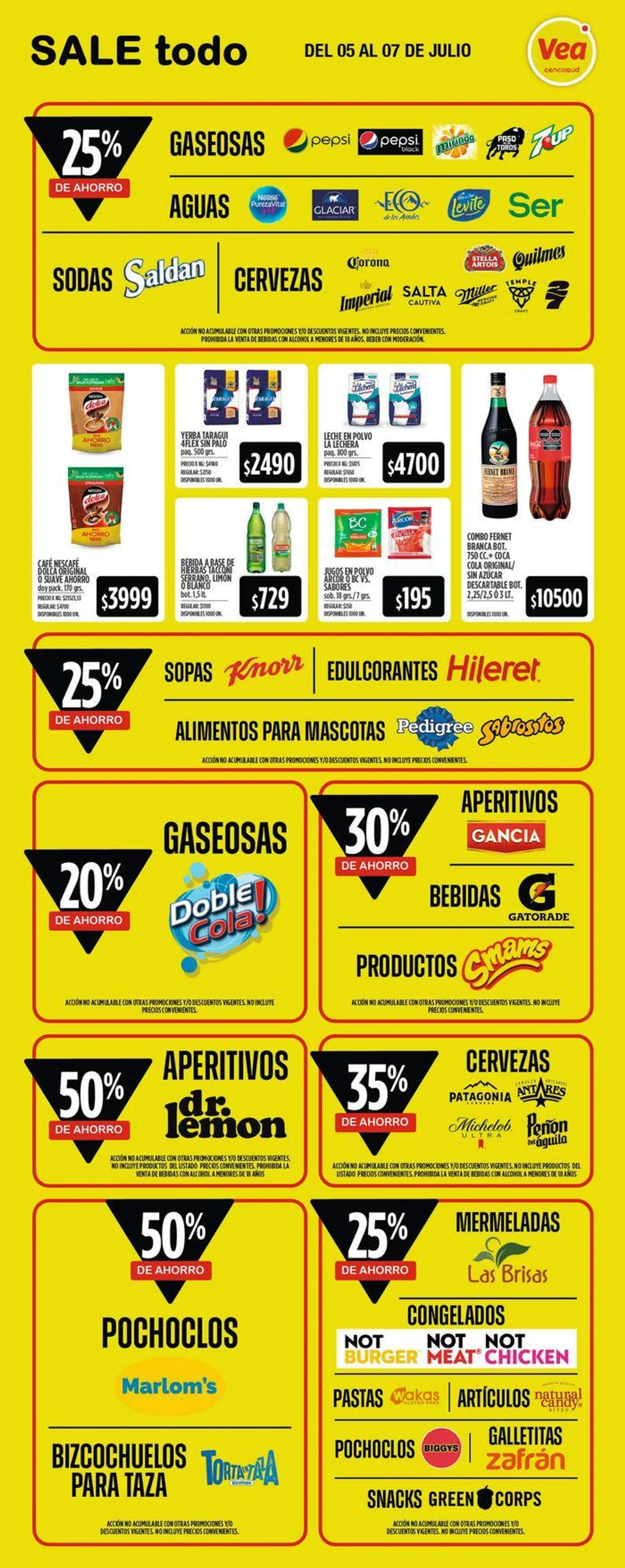 Ofertas de Ofertas FDS Supermercados Vea - NEA 5 de julio al 7 de julio 2024 - Página 4 del catálogo