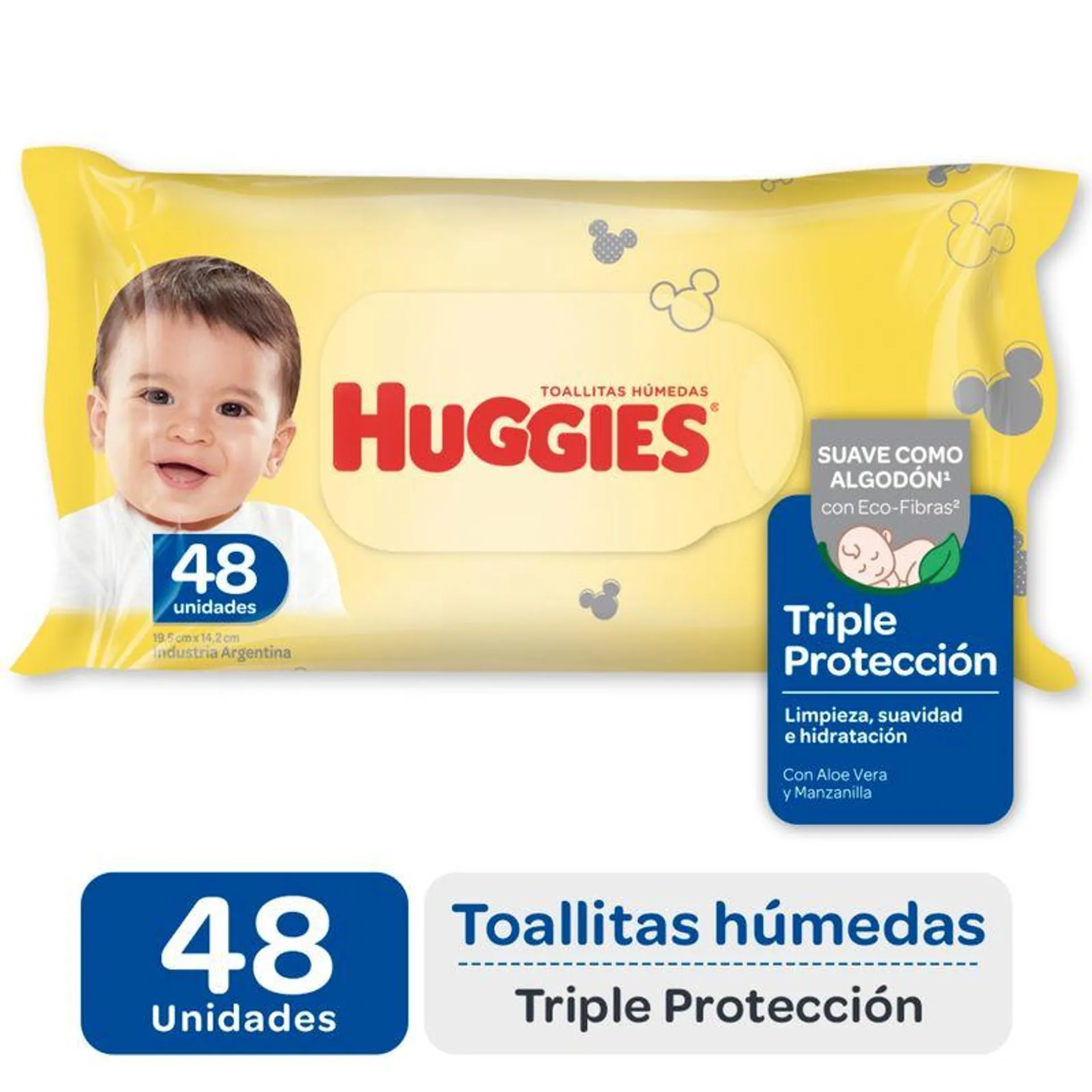 Toallas húmedas Huggies triple protección 48 uni