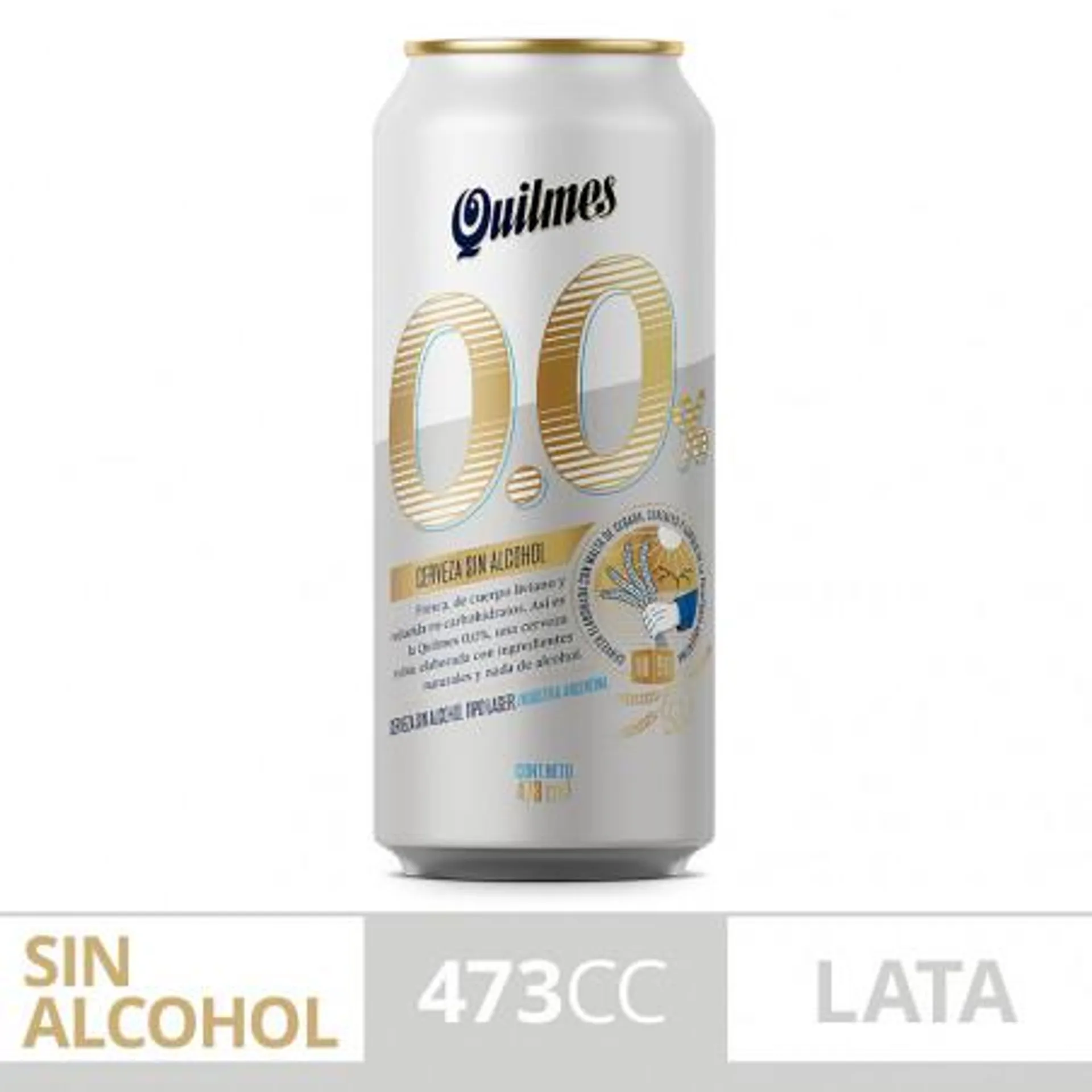 CERVEZA QUILMES SIN ALCOHOL 473 CC.