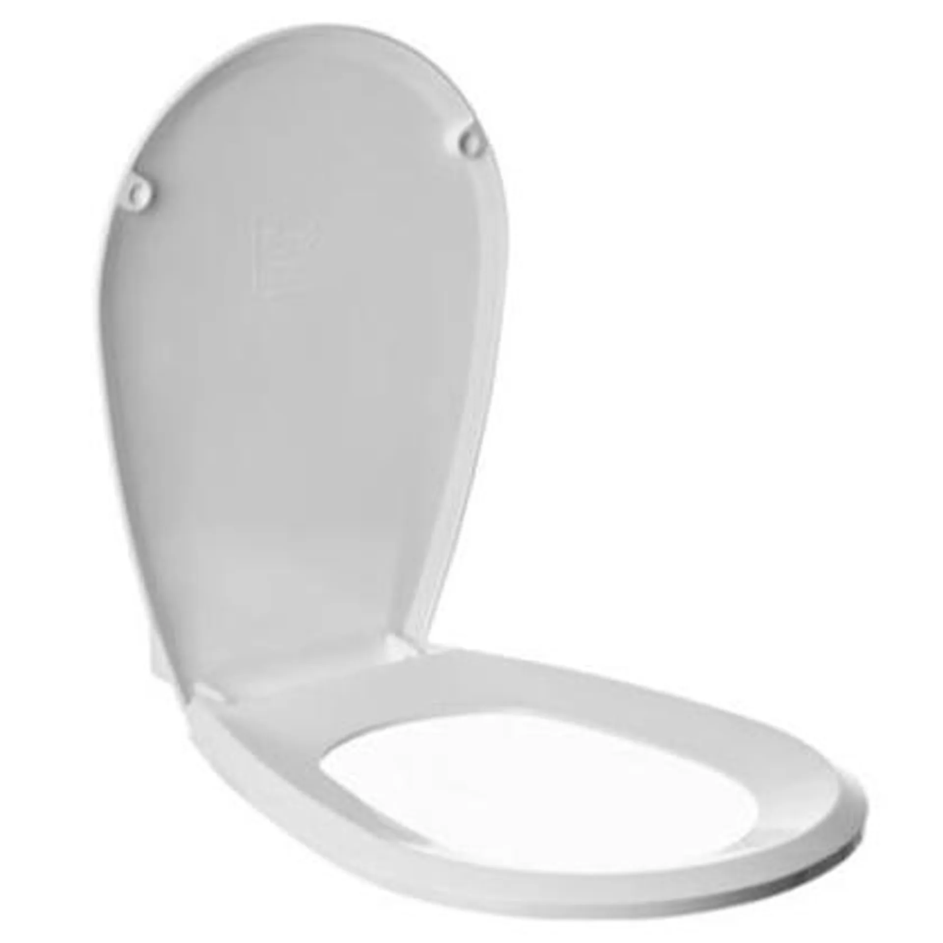 Tapa y asiento para inodoro rectangular de MDF blanco