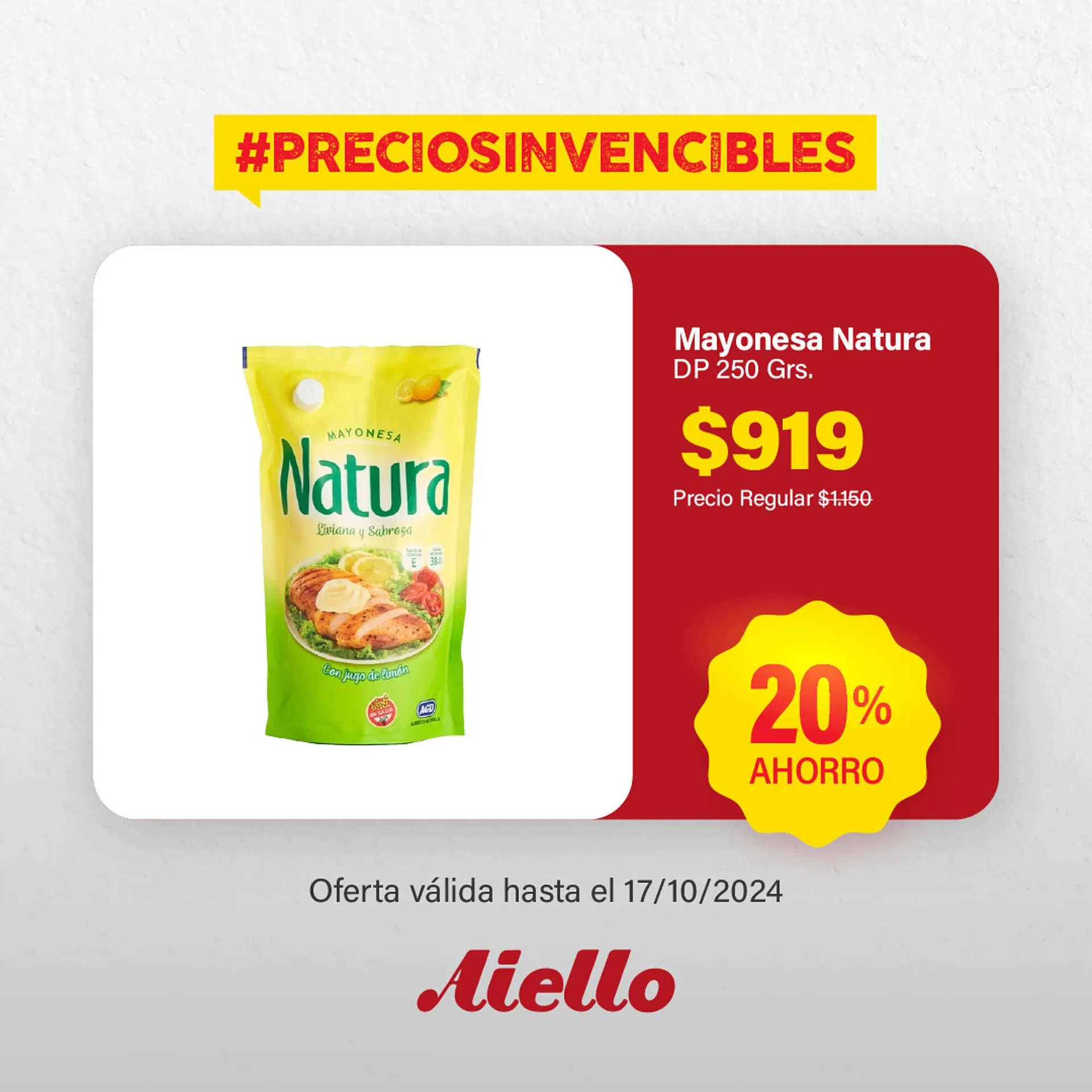 Ofertas de Catálogo Supermercados Aiello 11 de octubre al 31 de octubre 2024 - Página 4 del catálogo