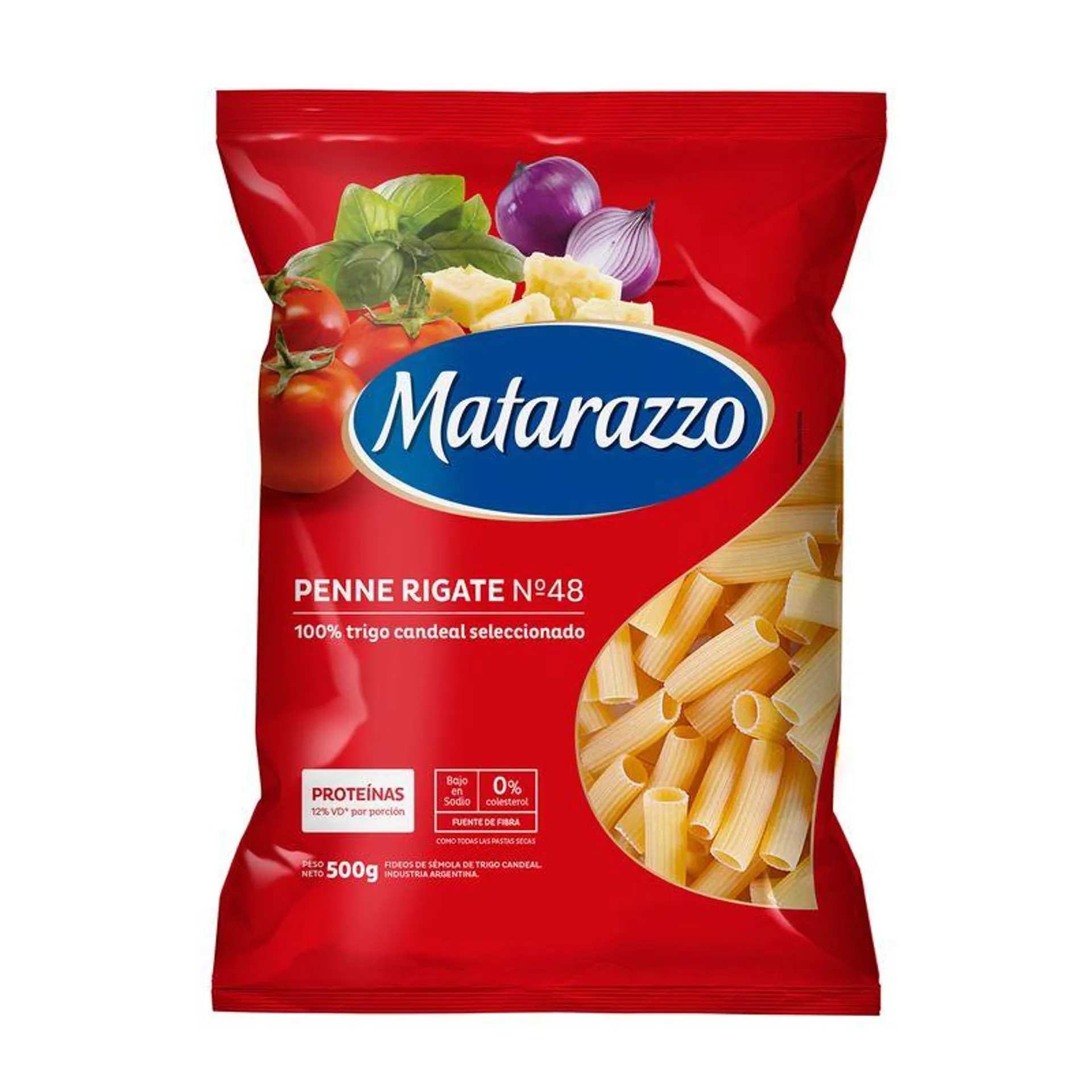 Fideos penne rigante Matarazzo 500 g.