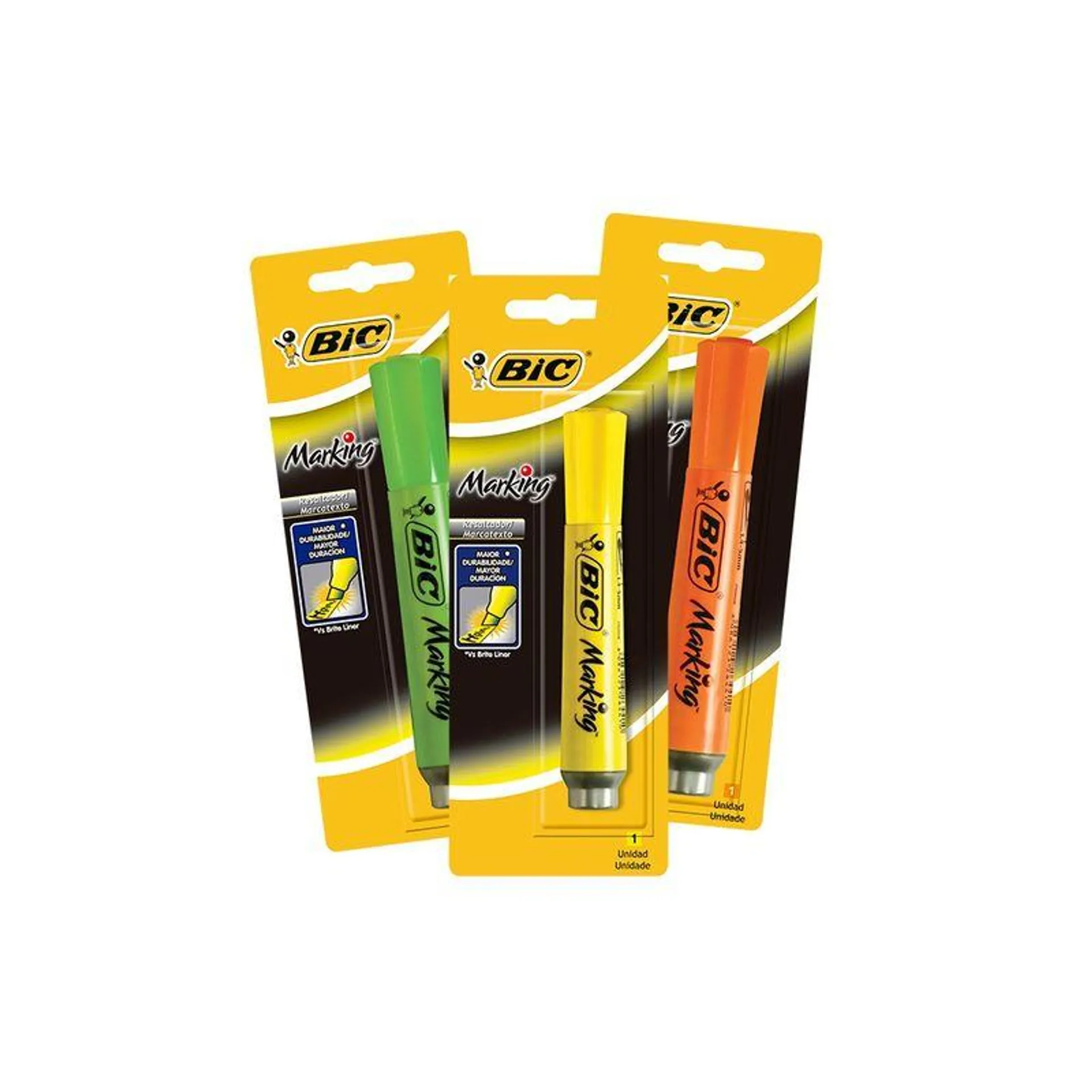 Resaltador Bic Marking blister x 1 amarillo