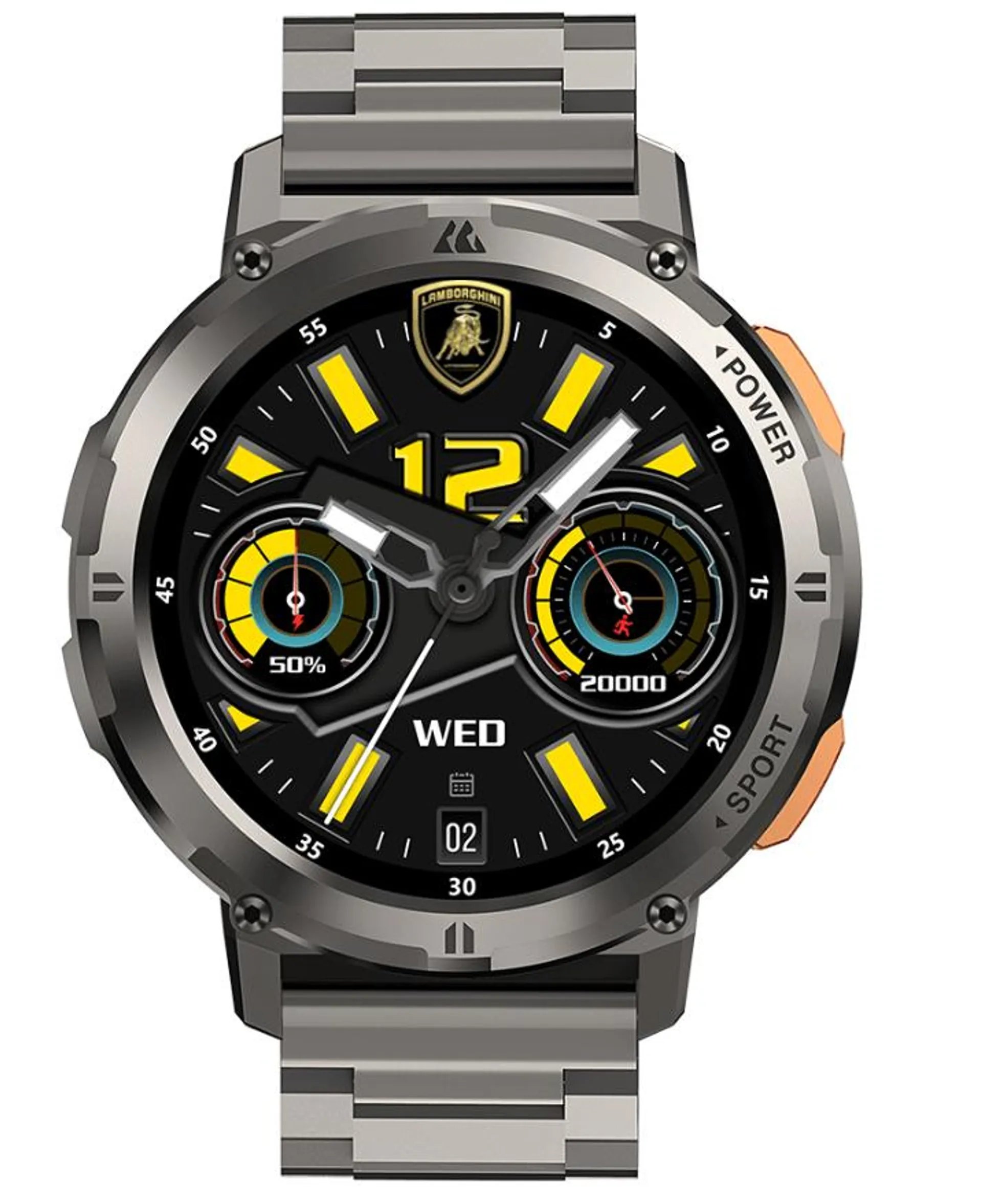 Smartwatch Lambo Aventador Cerchio Metal