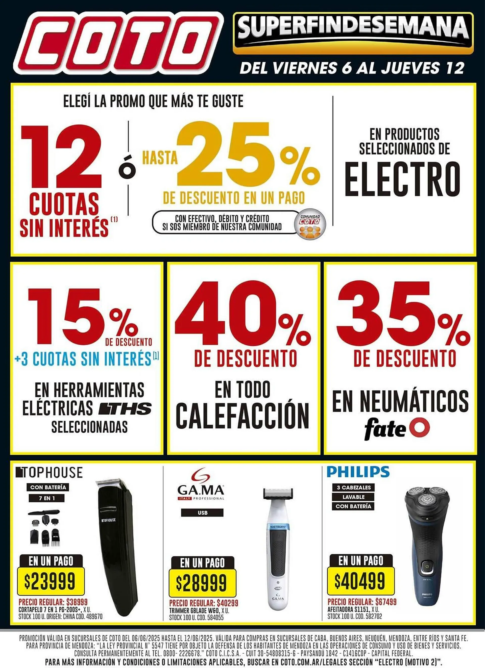 Ofertas de Catálogo Coto 6 de junio al 12 de junio 2025 - Página 1 del catálogo