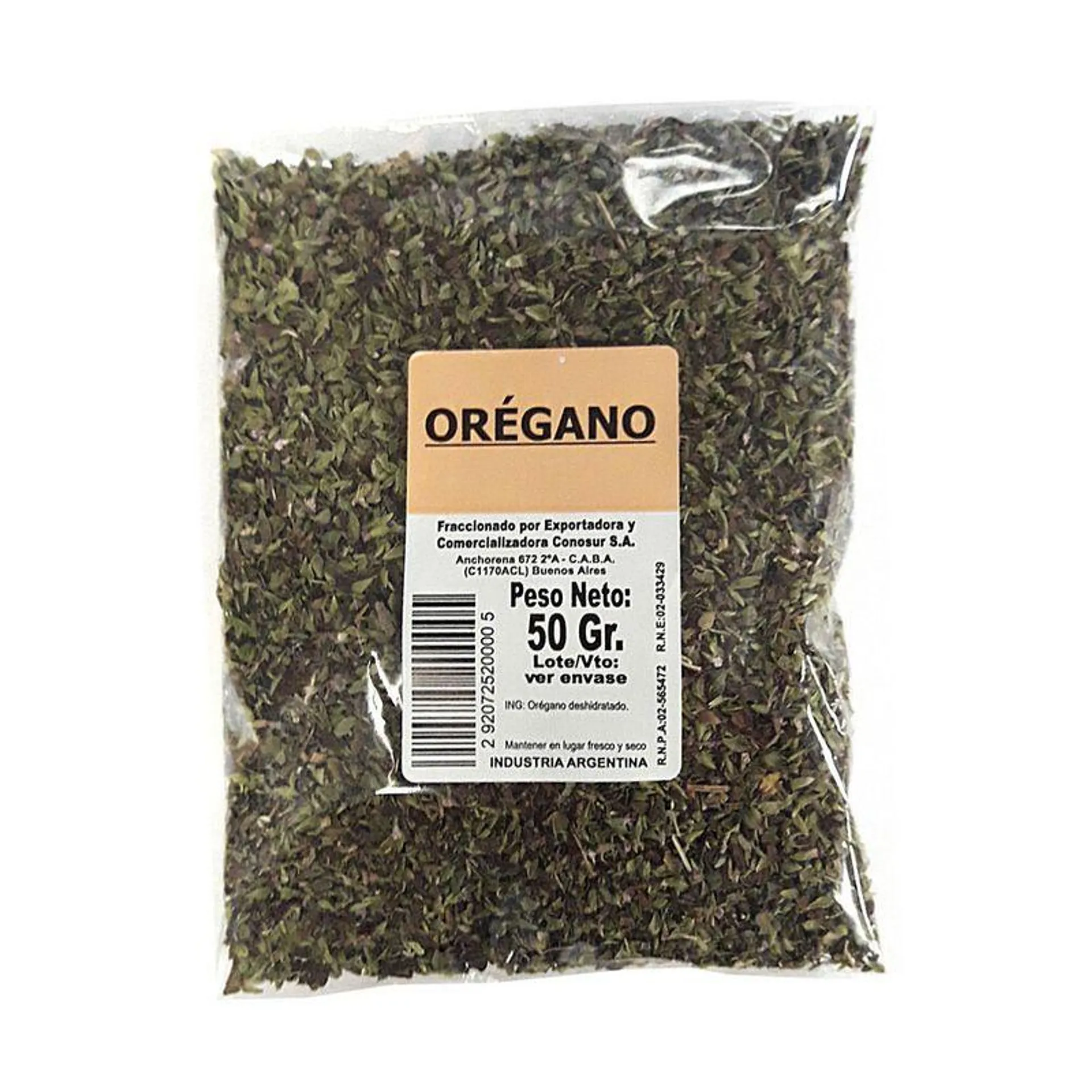 Orégano 50 g.