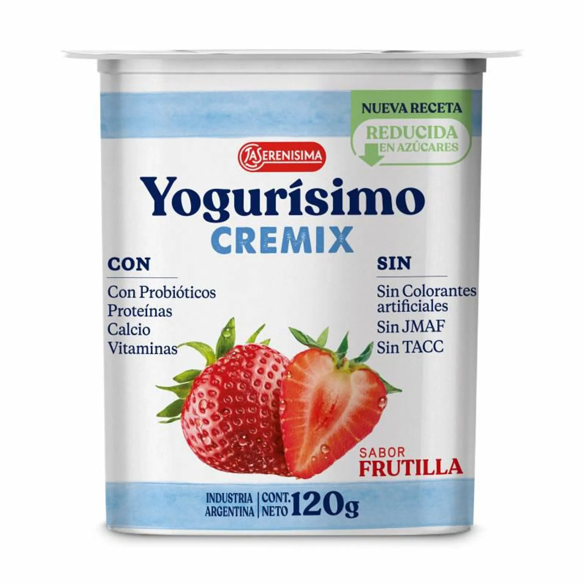 Yogur Cremix Frutilla Yogurisimo x 120 g.