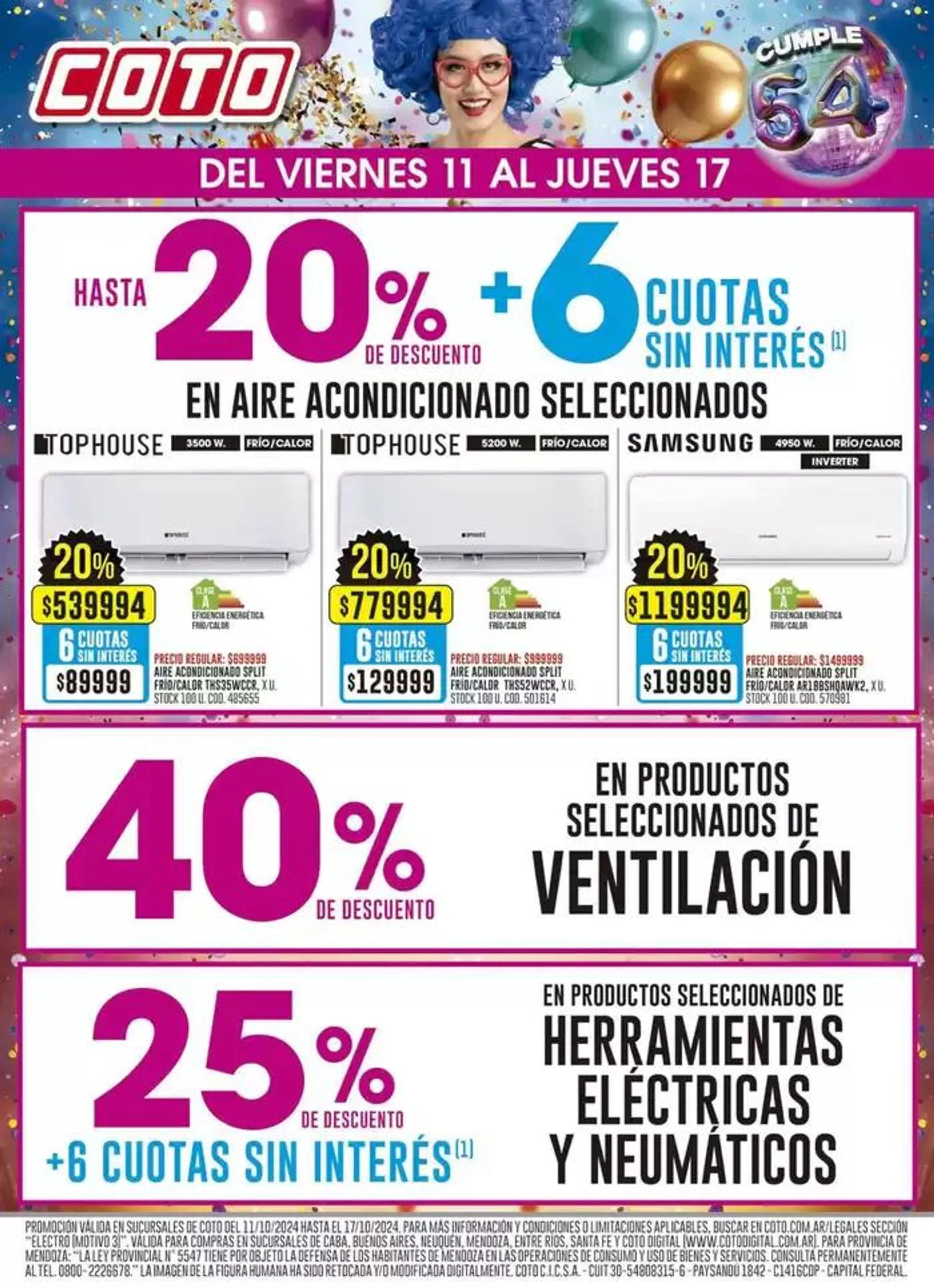 Ofertas de Coto Afiche Electro Motivo 11 de octubre al 25 de octubre 2024 - Página 3 del catálogo