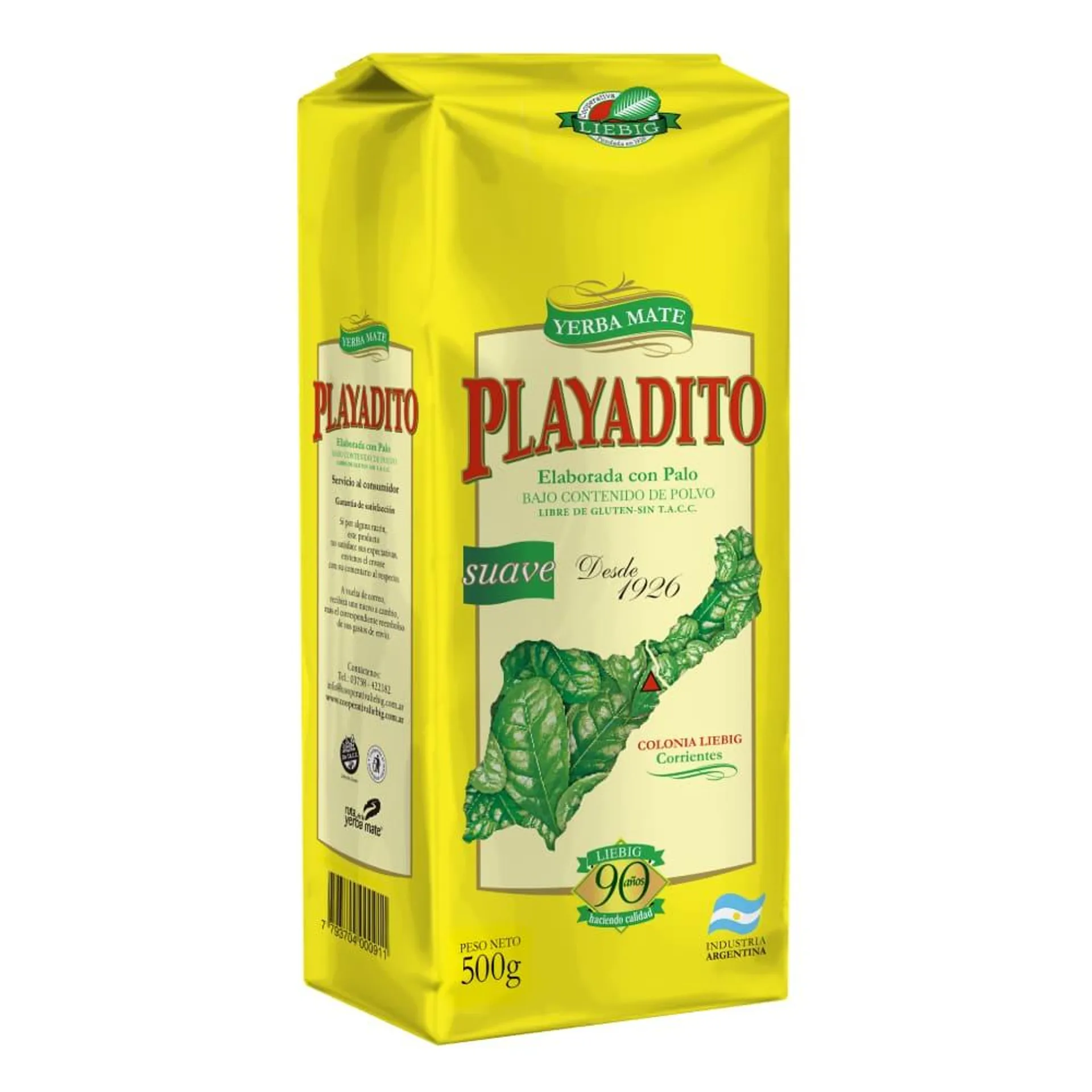 Yerba Mate Playadito Suave 500 Gr.