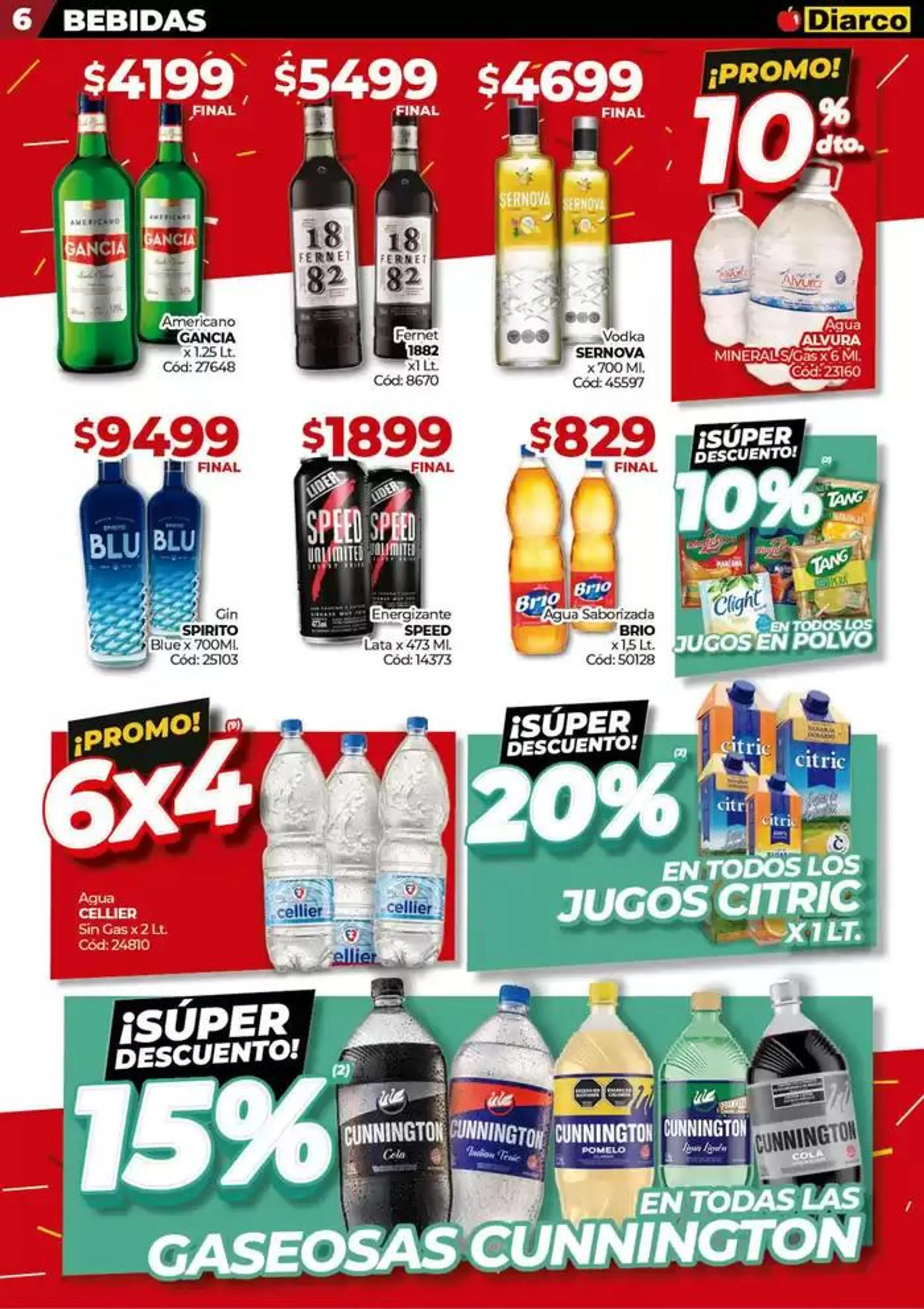 Ofertas de Diarco Ofertas Sur 30 de septiembre al 6 de octubre 2024 - Página 6 del catálogo