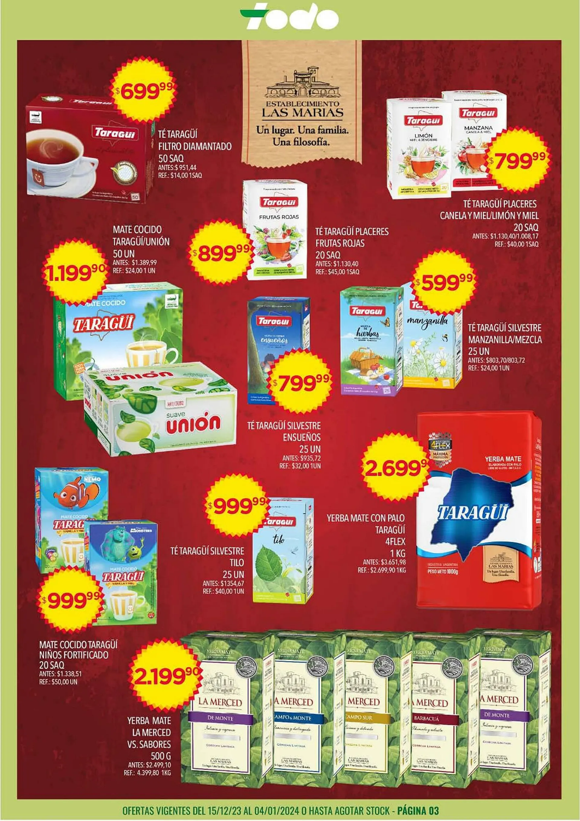 Ofertas de Catálogo Supermercados Todo 15 de diciembre al 4 de enero 2024 - Página 3 del catálogo