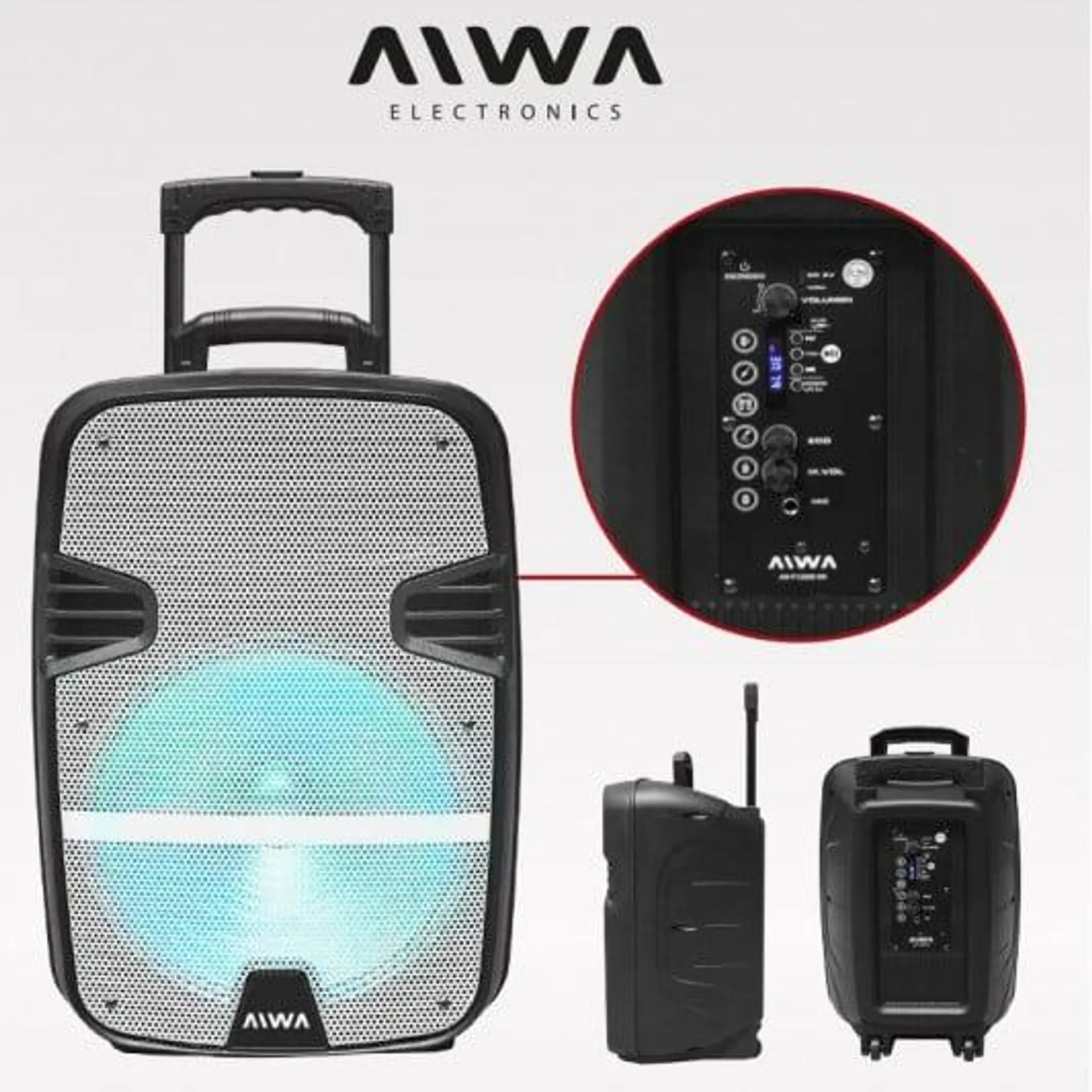 AIWA PARLANTE TORRE AW-P1200D-SN 12" BLUETOOTH 6000W