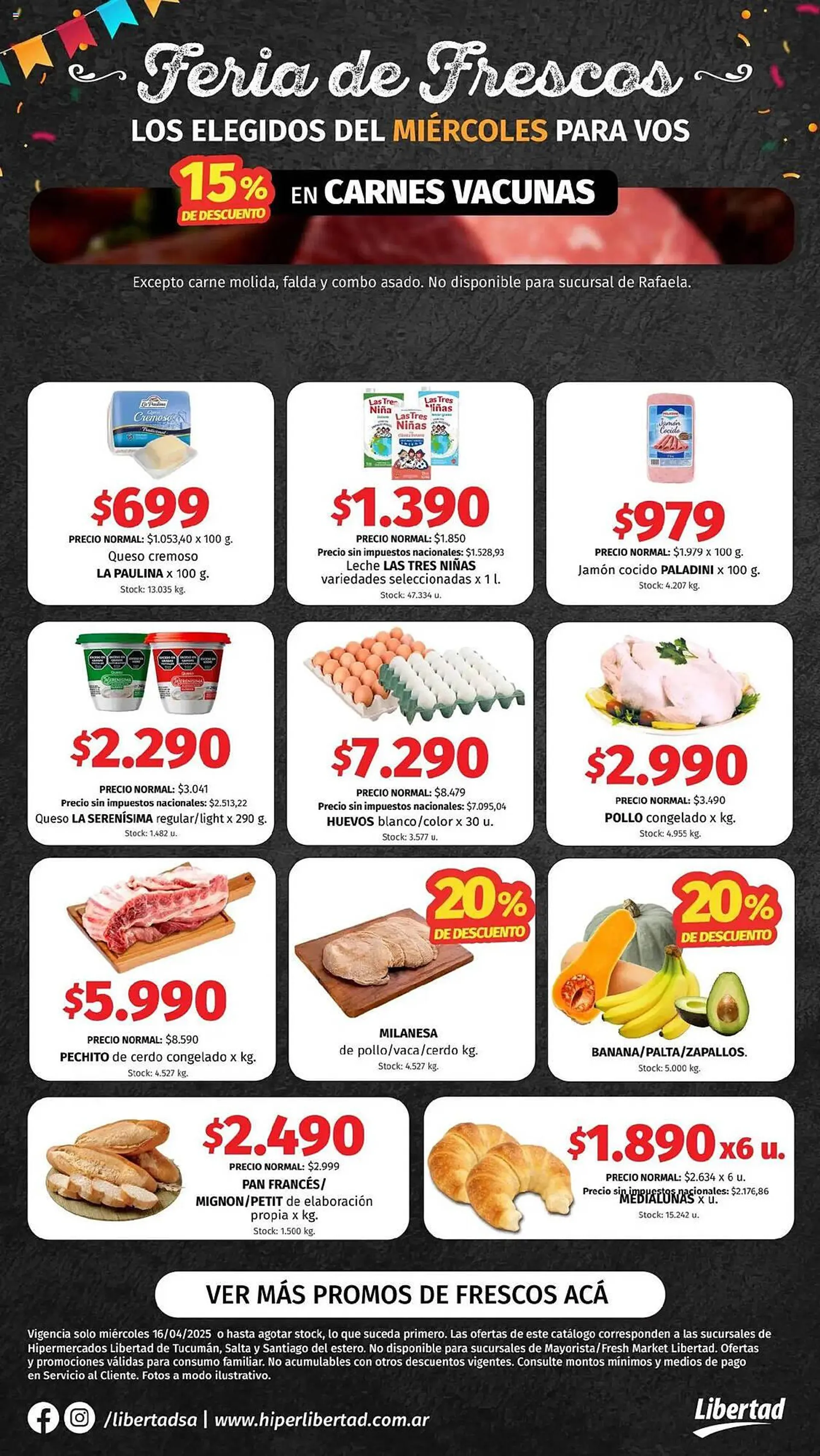 Ofertas de Catálogo Hipermercado Libertad 15 de abril al 16 de abril 2025 - Página 1 del catálogo
