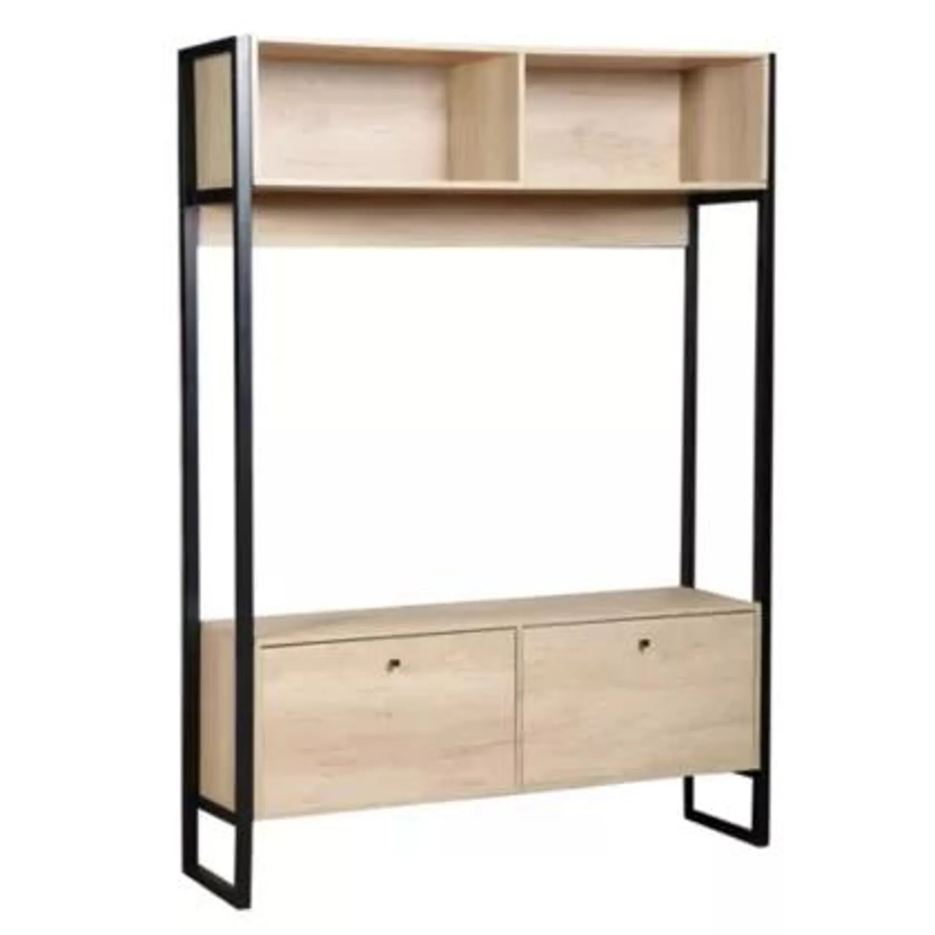 Rack de TV Hme Steel 50" roble nebraska natural