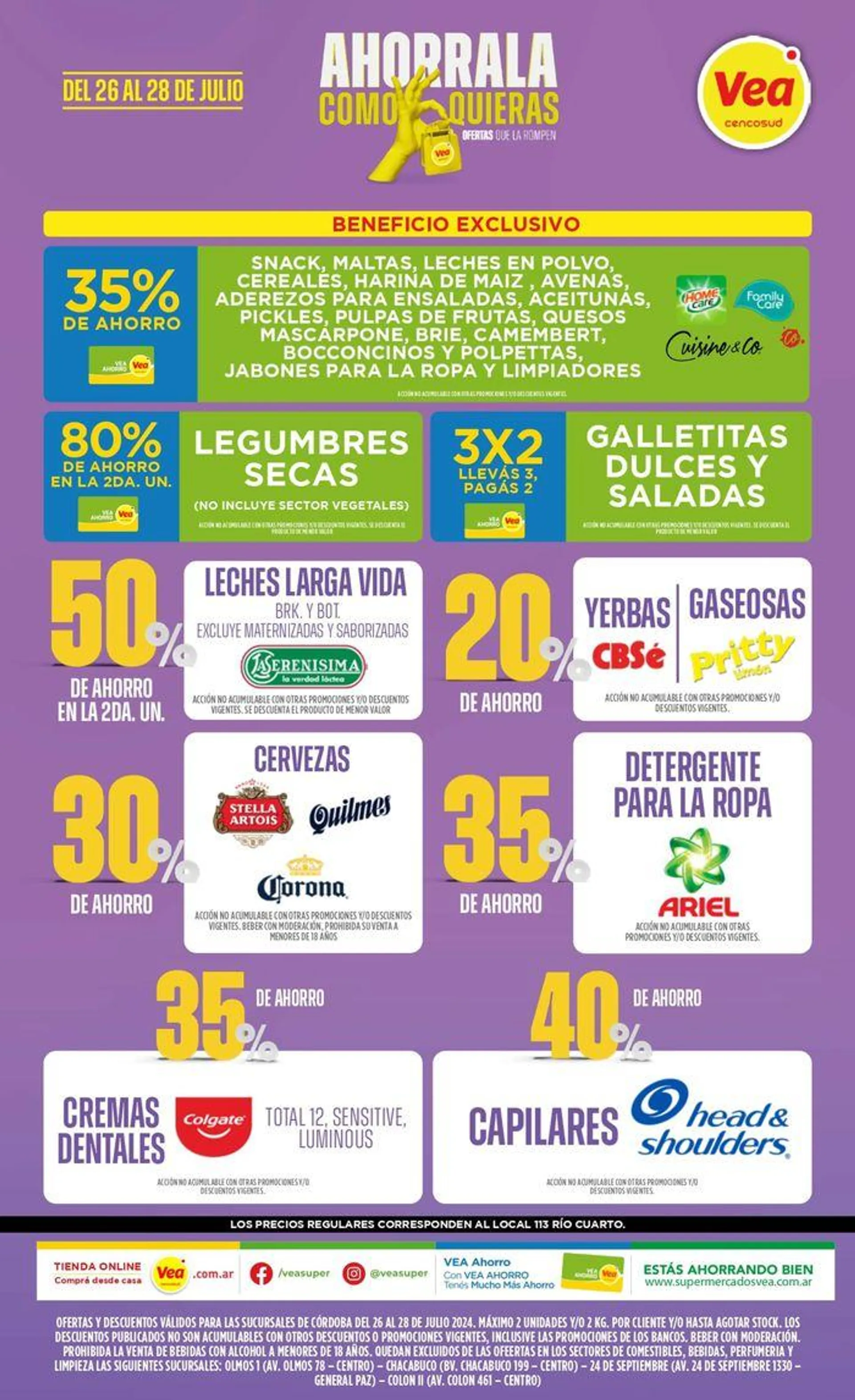 Ofertas FDS Supermercados Vea Córdoba - 1
