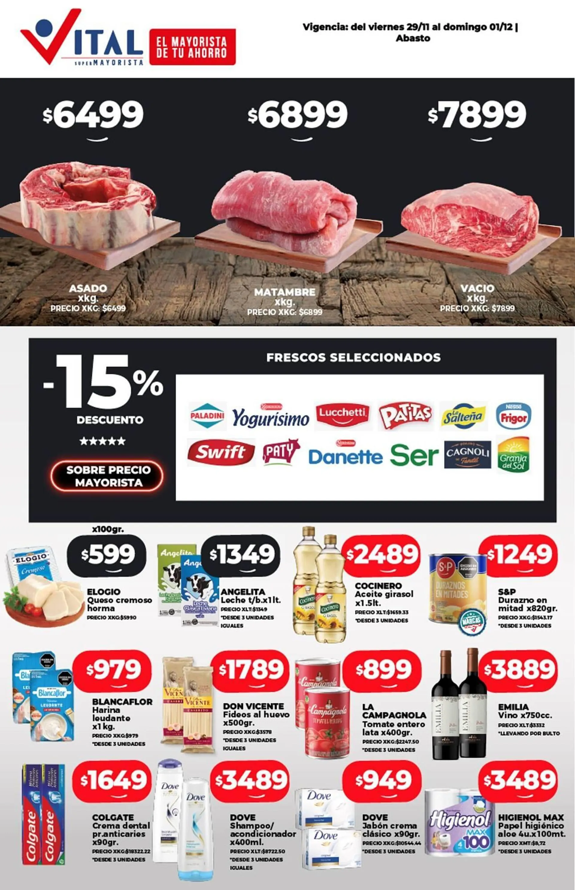 Ofertas de Catálogo Supermayorista Vital 29 de noviembre al 13 de diciembre 2024 - Página 1 del catálogo