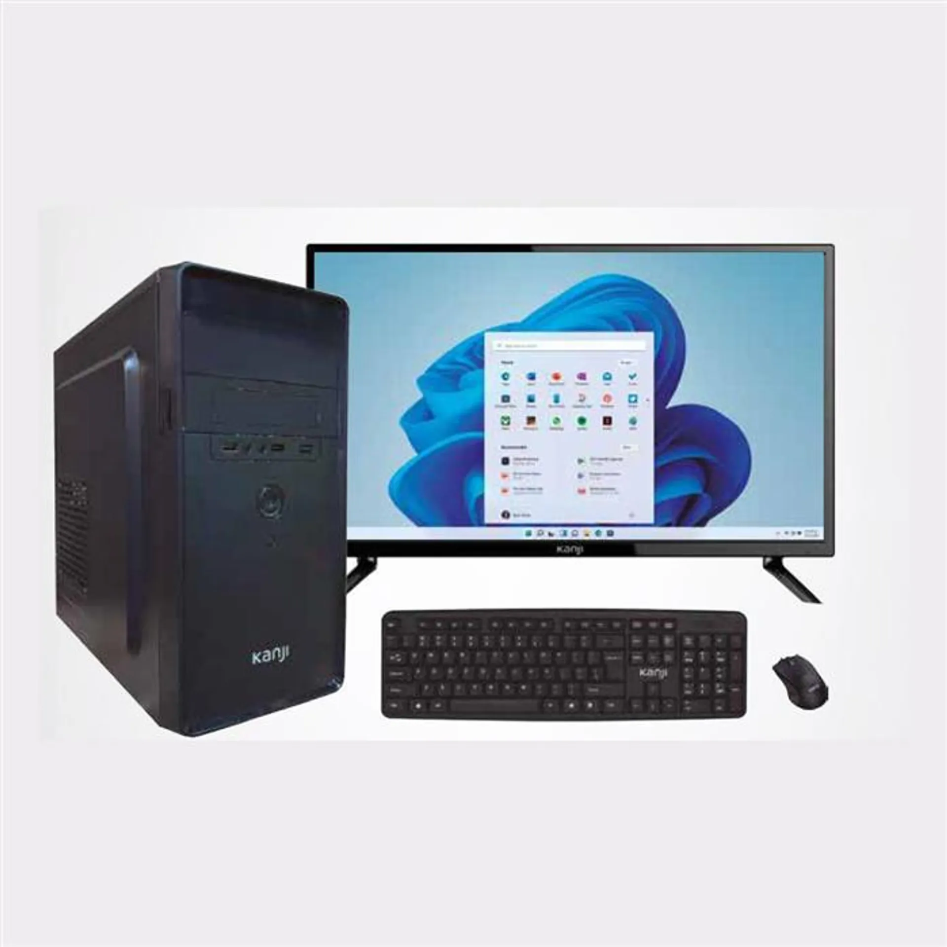 PC ARMADA COMPLETA KANJI i3-12100 8GB SSD 480GB WINDOWS 11 MONITOR TV 24" KJ-24MT005
