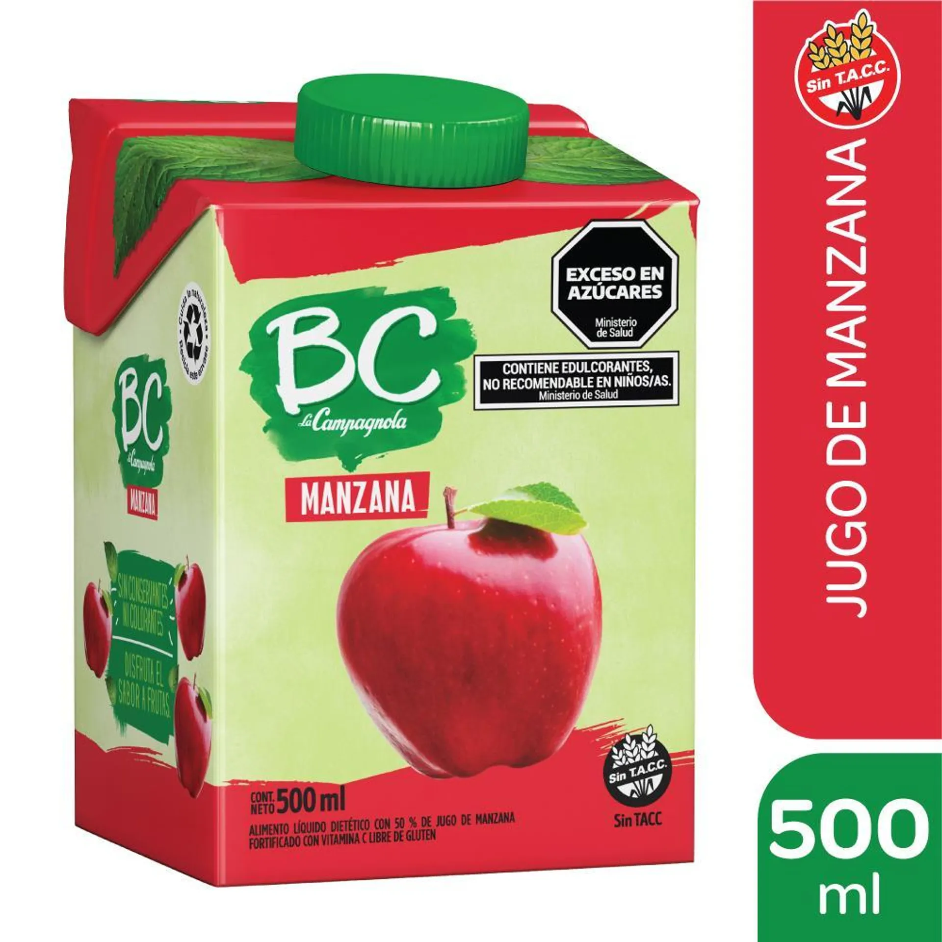 Jugo Light Manzana Bc Ttb 500 Cmq