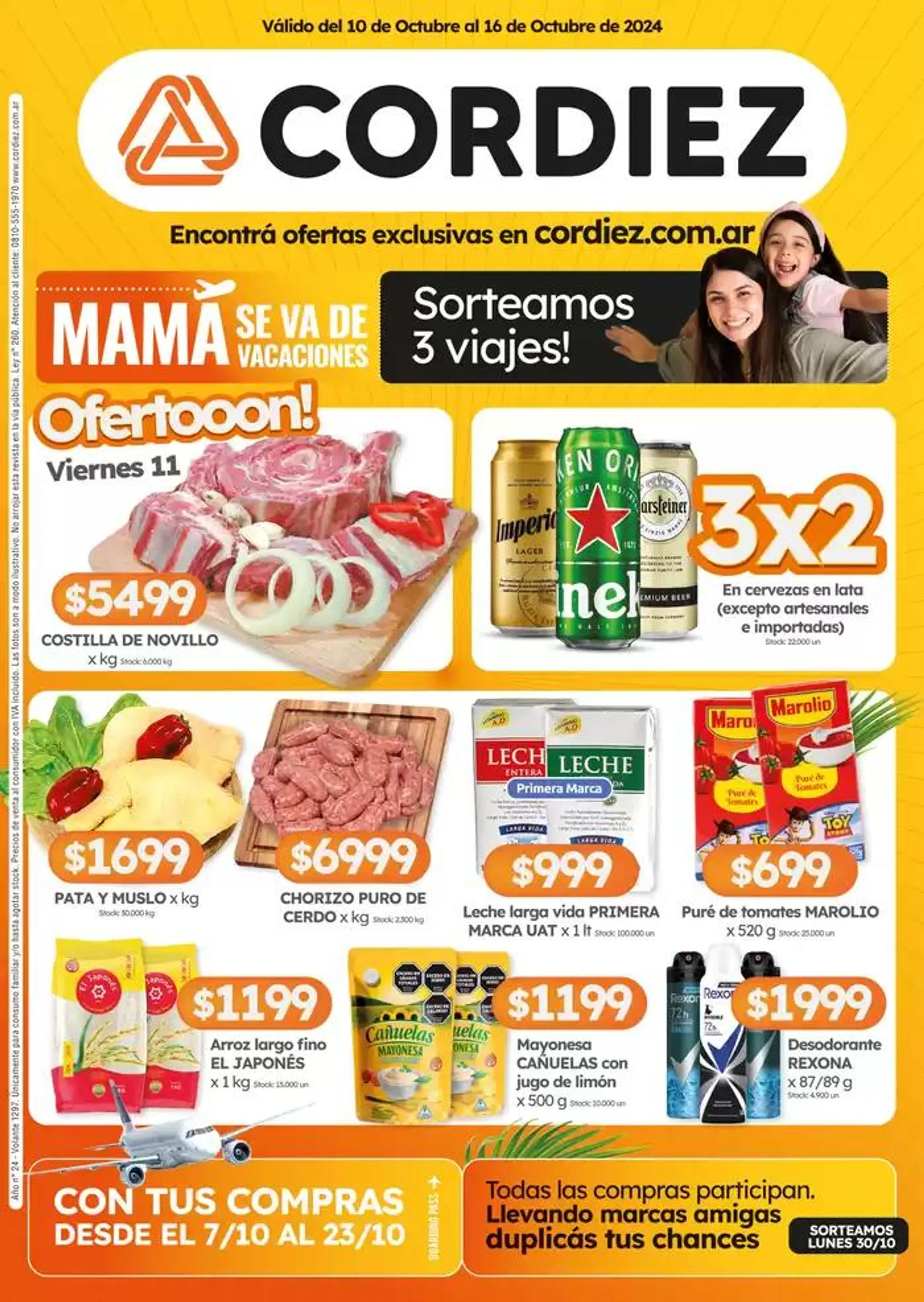 Ofertas de Ofertas Cordiez 11 de octubre al 25 de octubre 2024 - Página 1 del catálogo