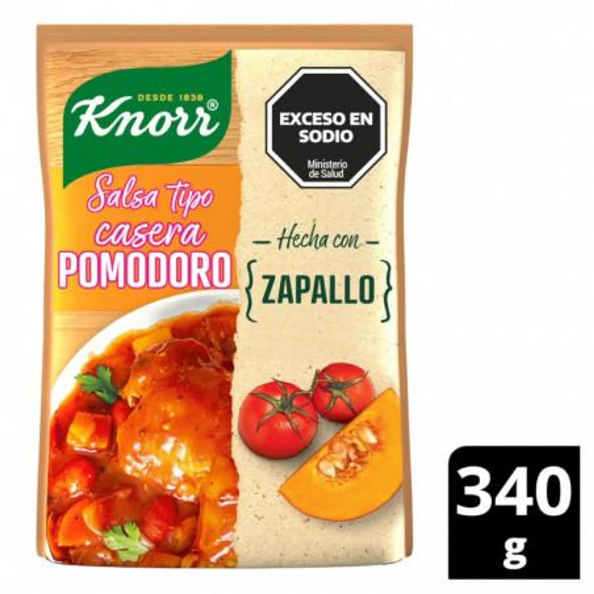 SALSA DE TOMATE KNORR POMODORO 340 GRS