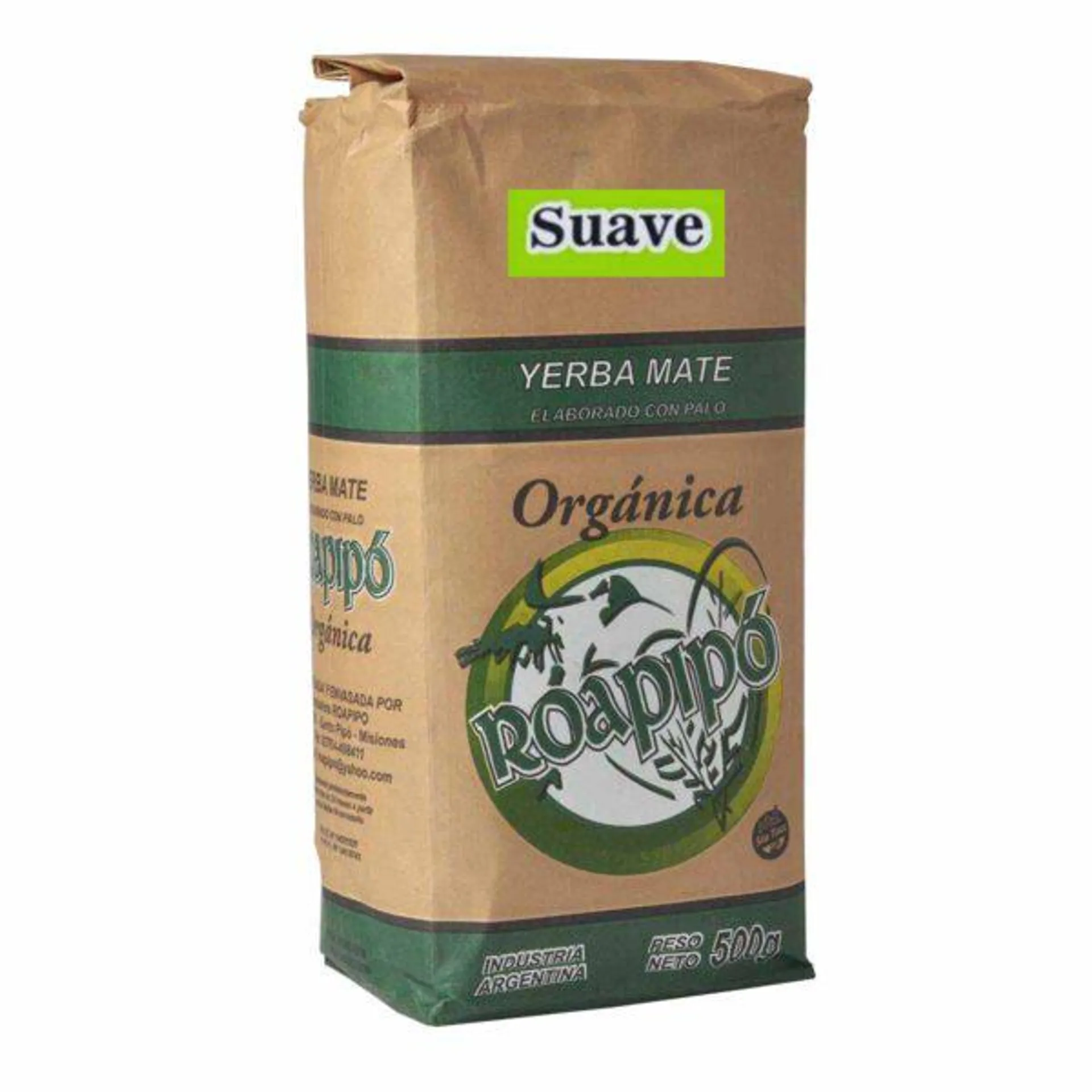 Yerba Mate Orgánica Suave -500g – Roapipó