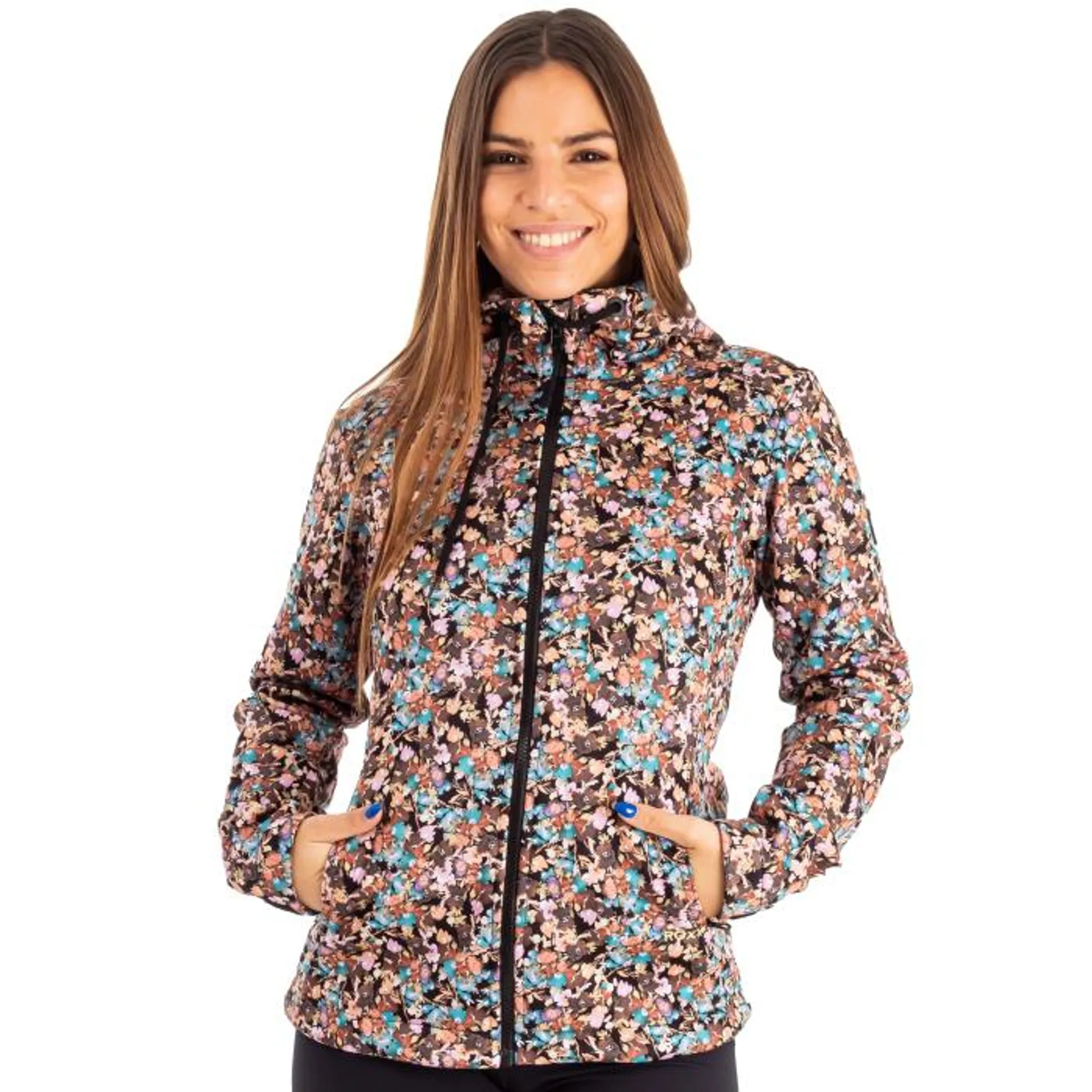 Campera Canguro Retro Floral Printed (Neg) Roxy