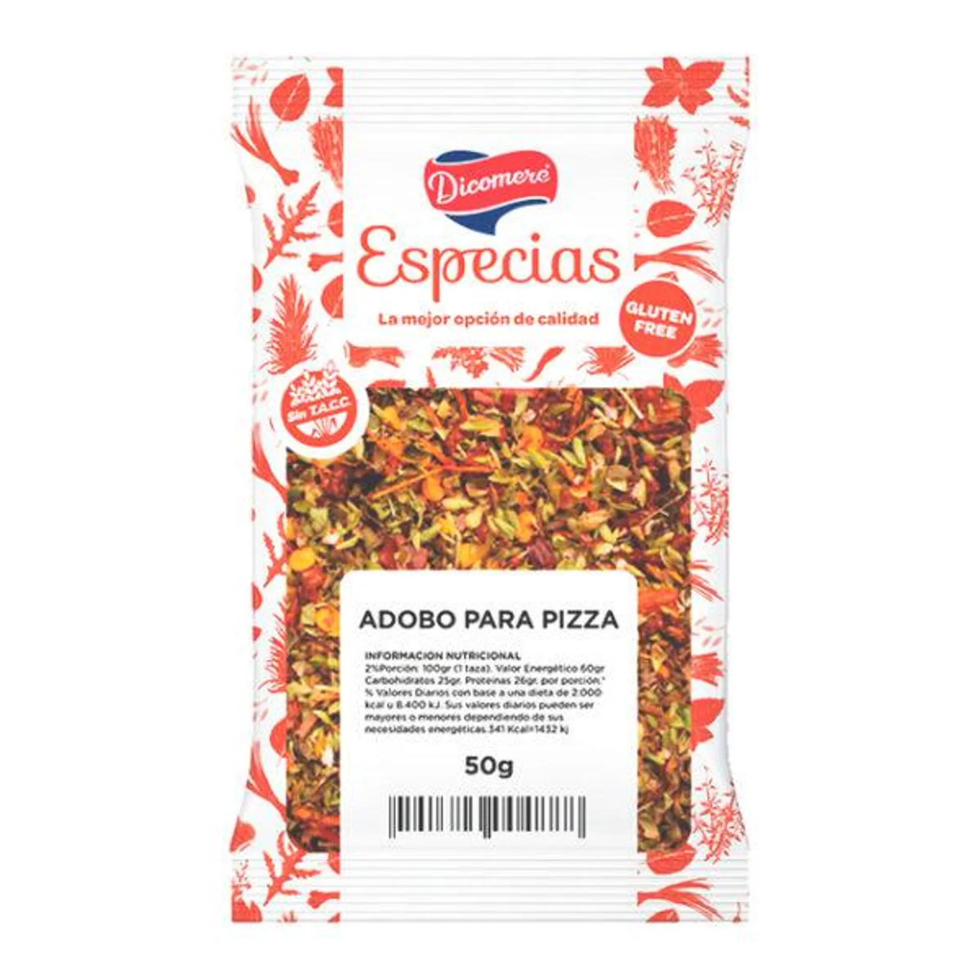 Adobo para Pizza – 50gr – Dicomere