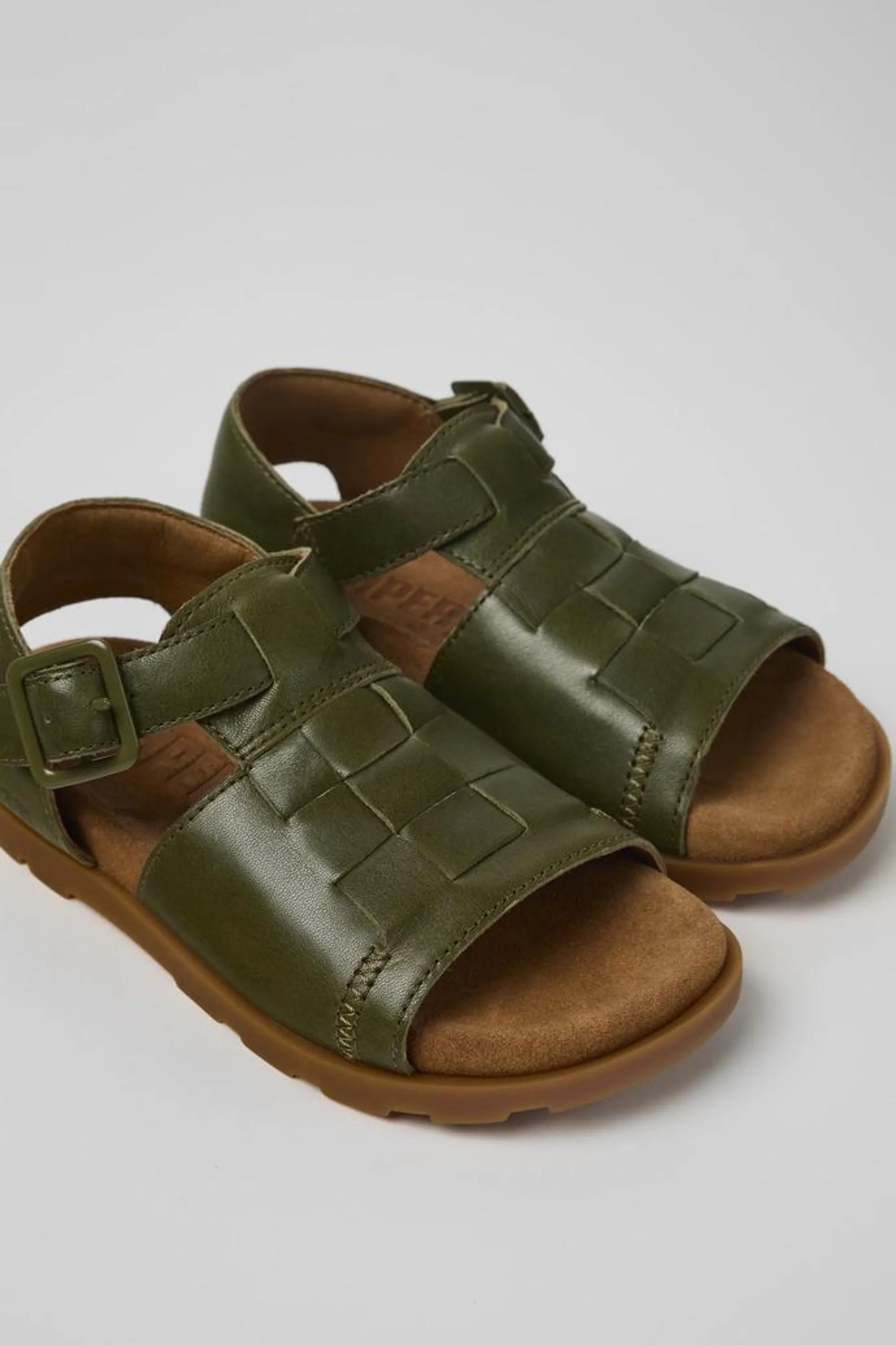 Brutus Sandal Sandalia de piel verde