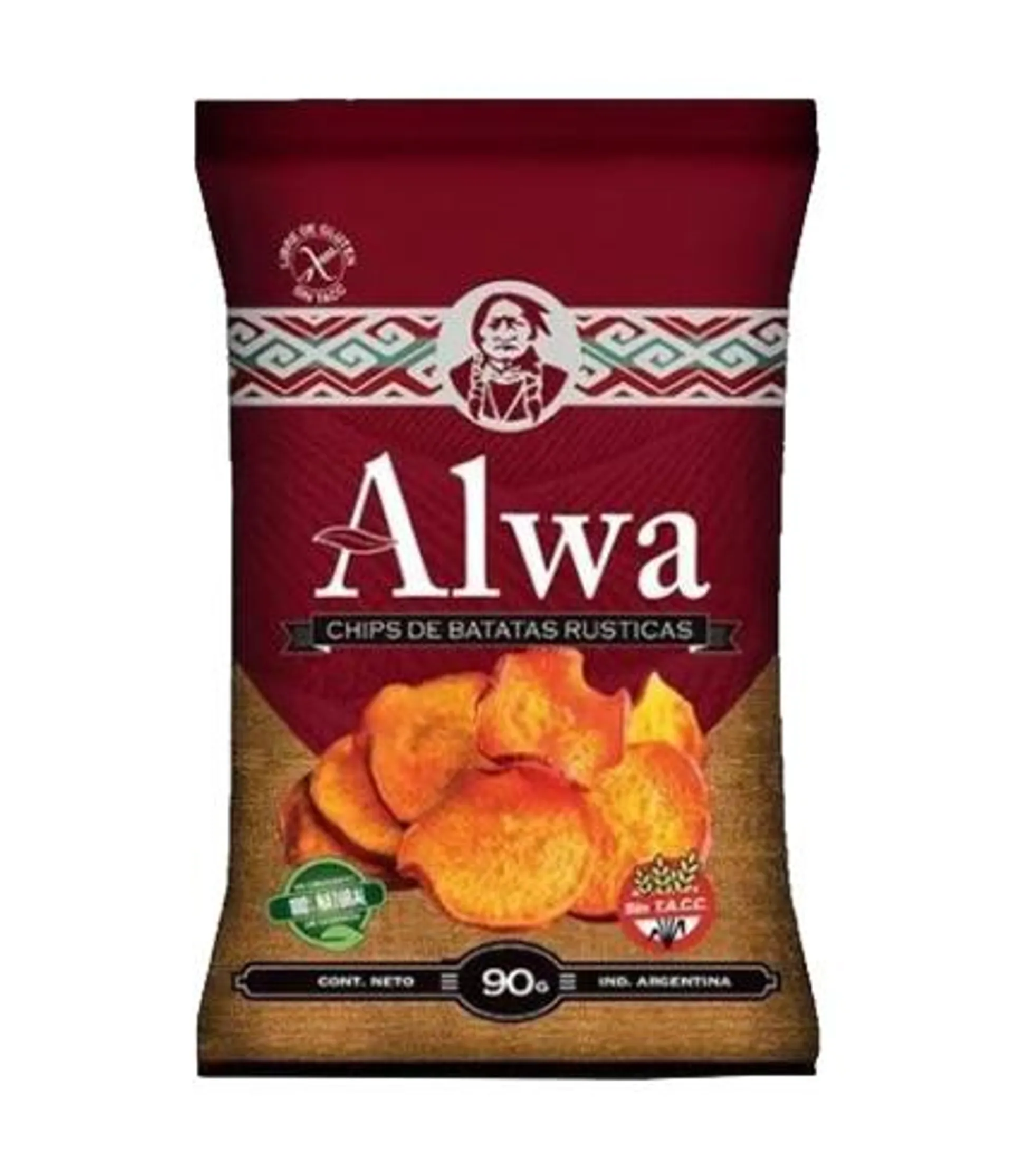 Chips de Batatas Rústicas – 100gr – Alwa