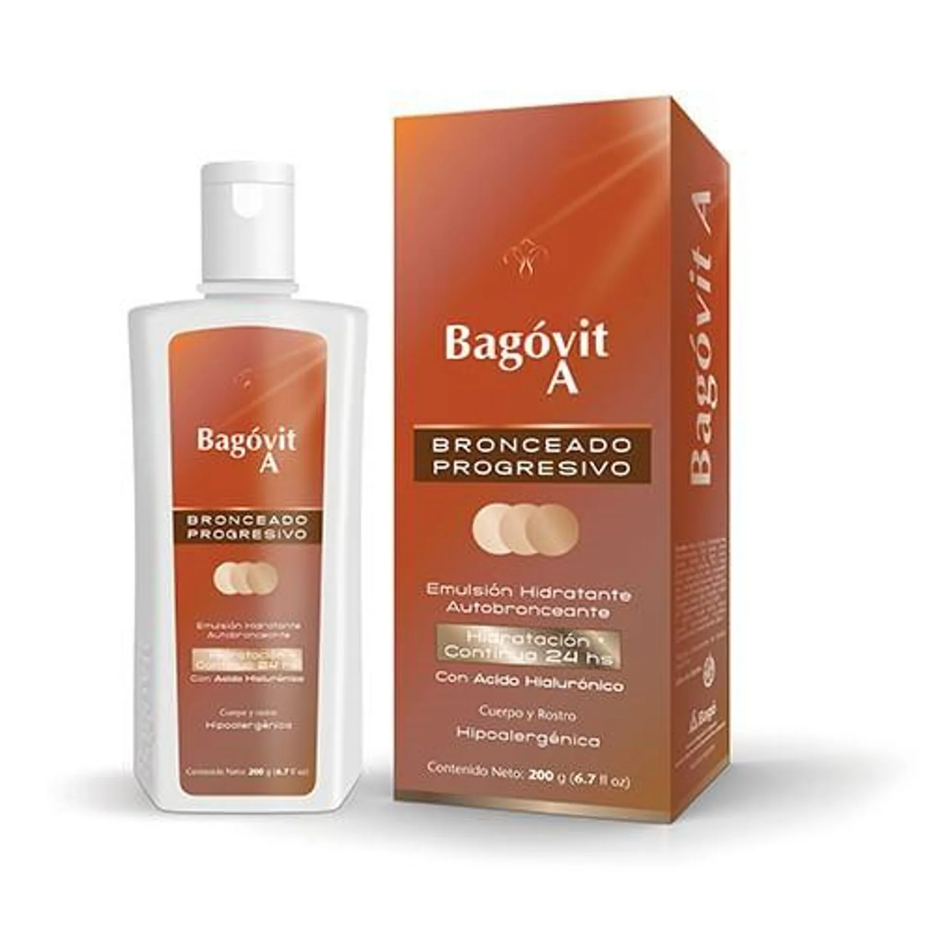 Bagovit Autobronceado Progresivo Emulsion 200 gr