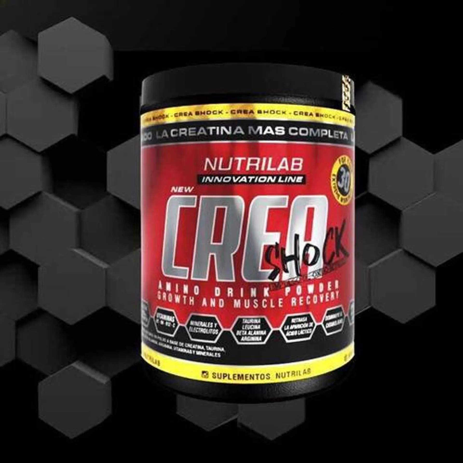 CREA SHOCK 300grs – NUTRILAB CREATINA