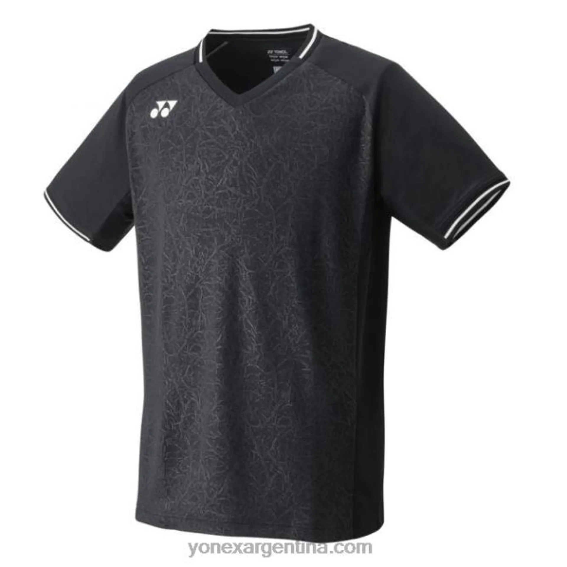 camisa de hombre con cuello redondo 10518 Yonex negro 66R8L191