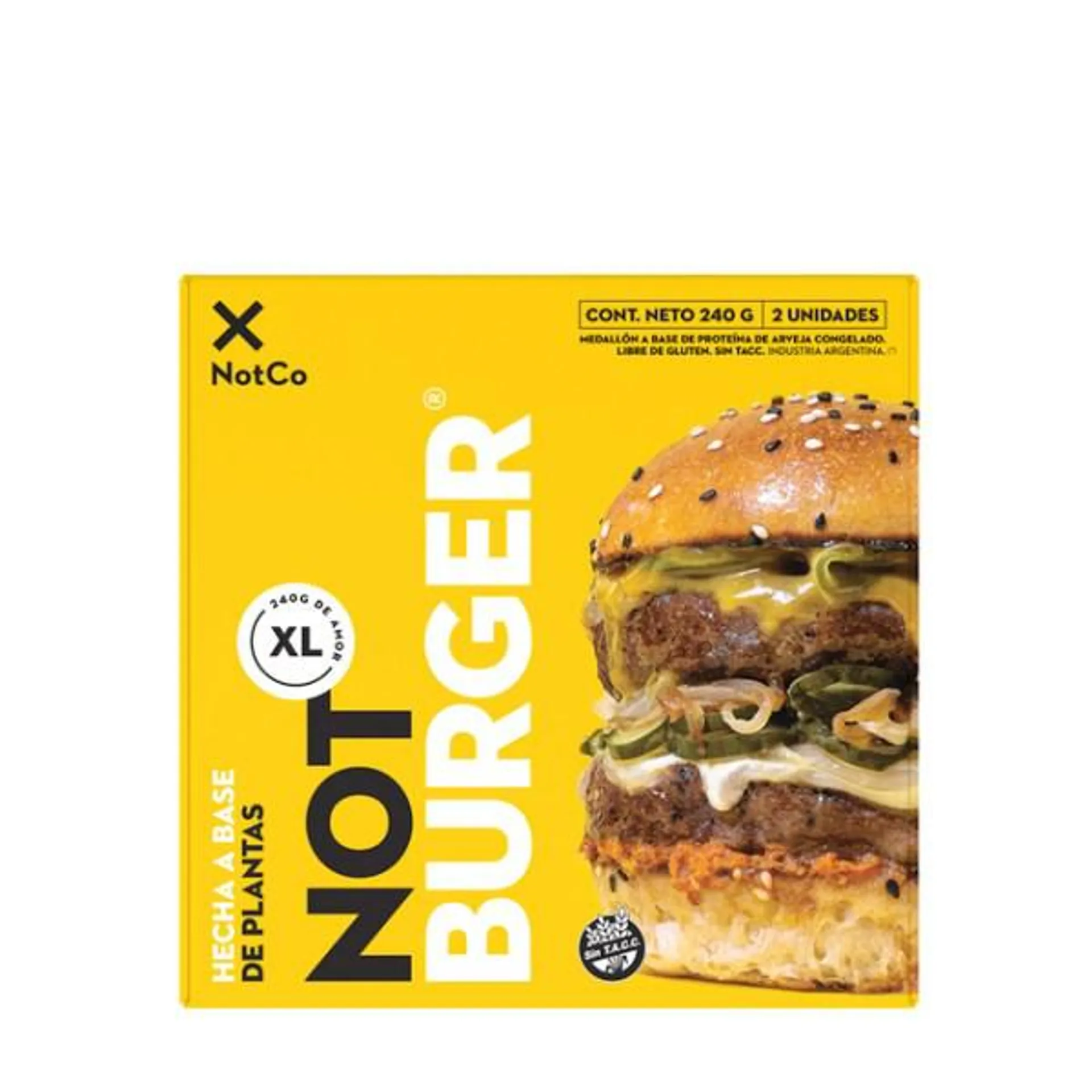 NOT BURGER XL X2 – NOTCO 240gr