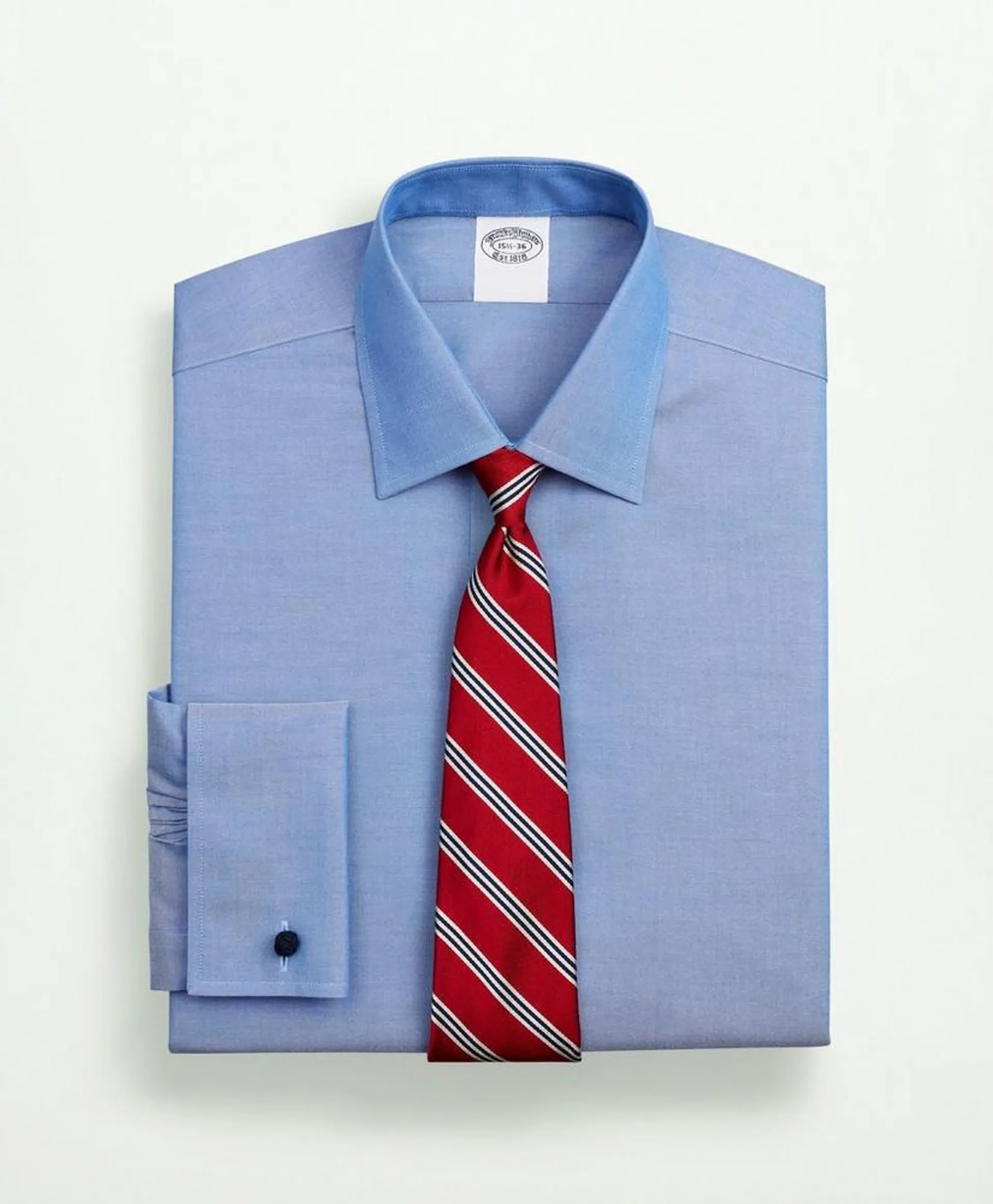 Stretch Supima ® Cotton Non-Iron Pinpoint Oxford Ainsley Collar Dress Shirt