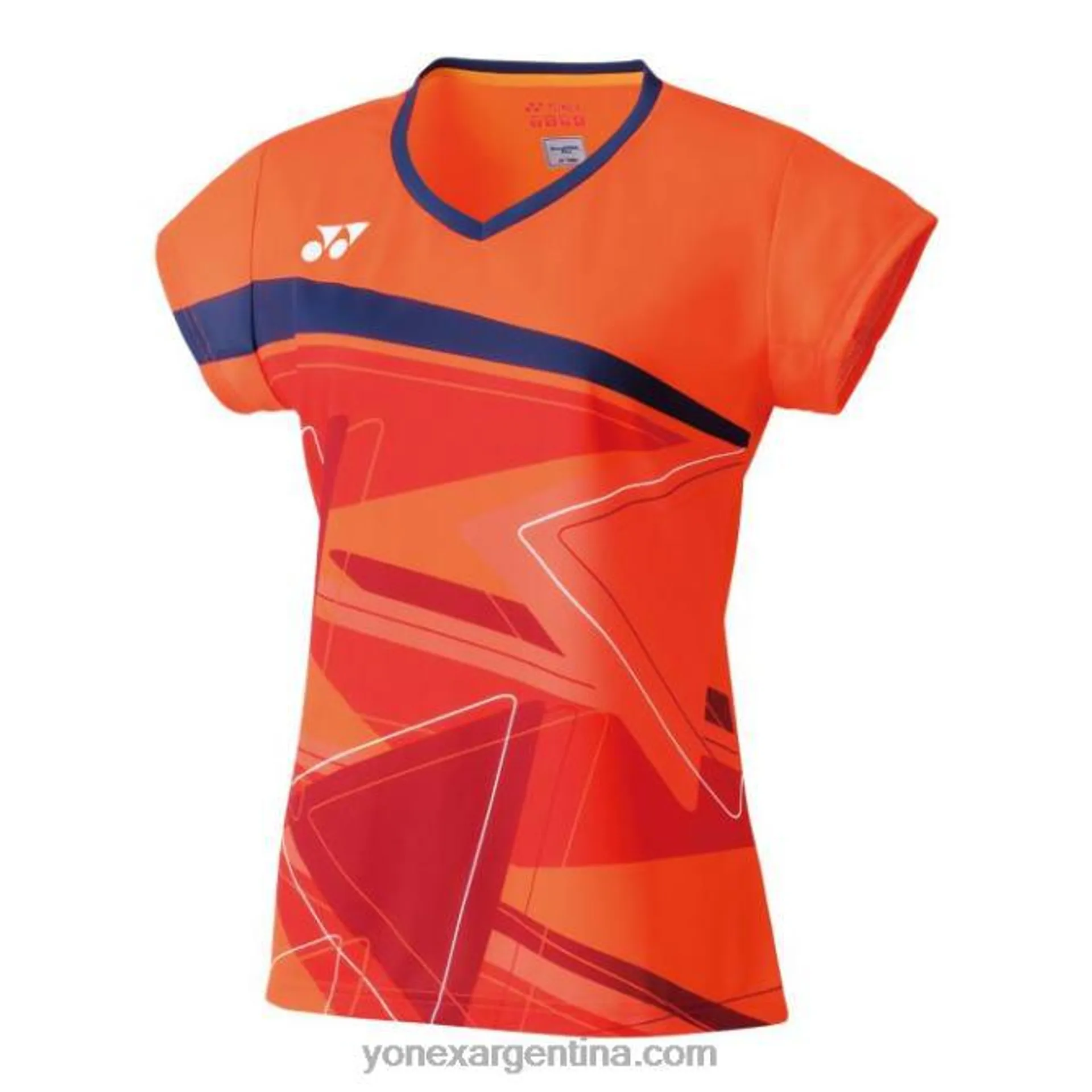 camisa con cuello redondo 20521 Yonex parpadeo naranja 66R8L204