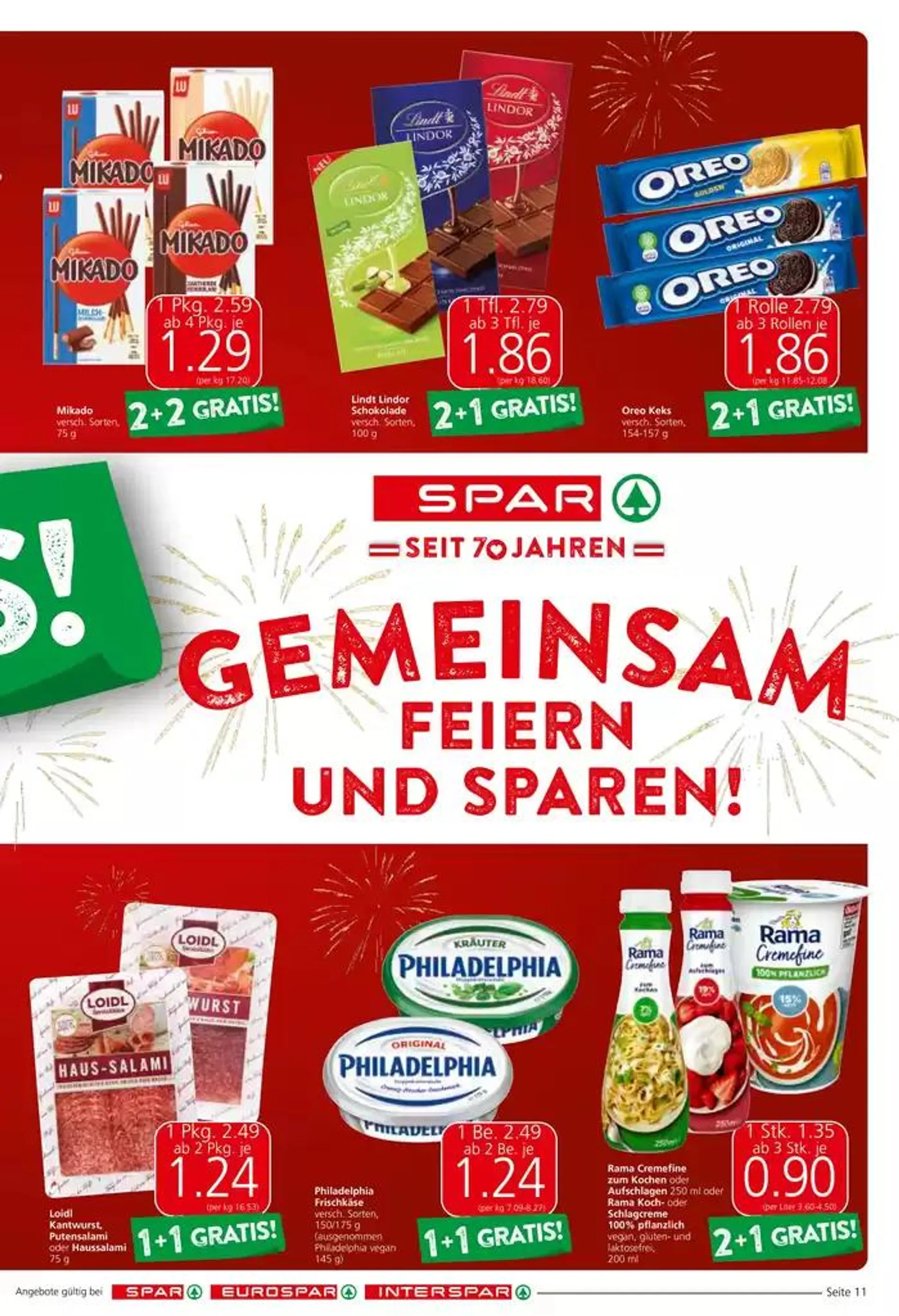 Spar flugblatt von 11. Dezember bis 25. Dezember 2024 - Flugblätt seite  11