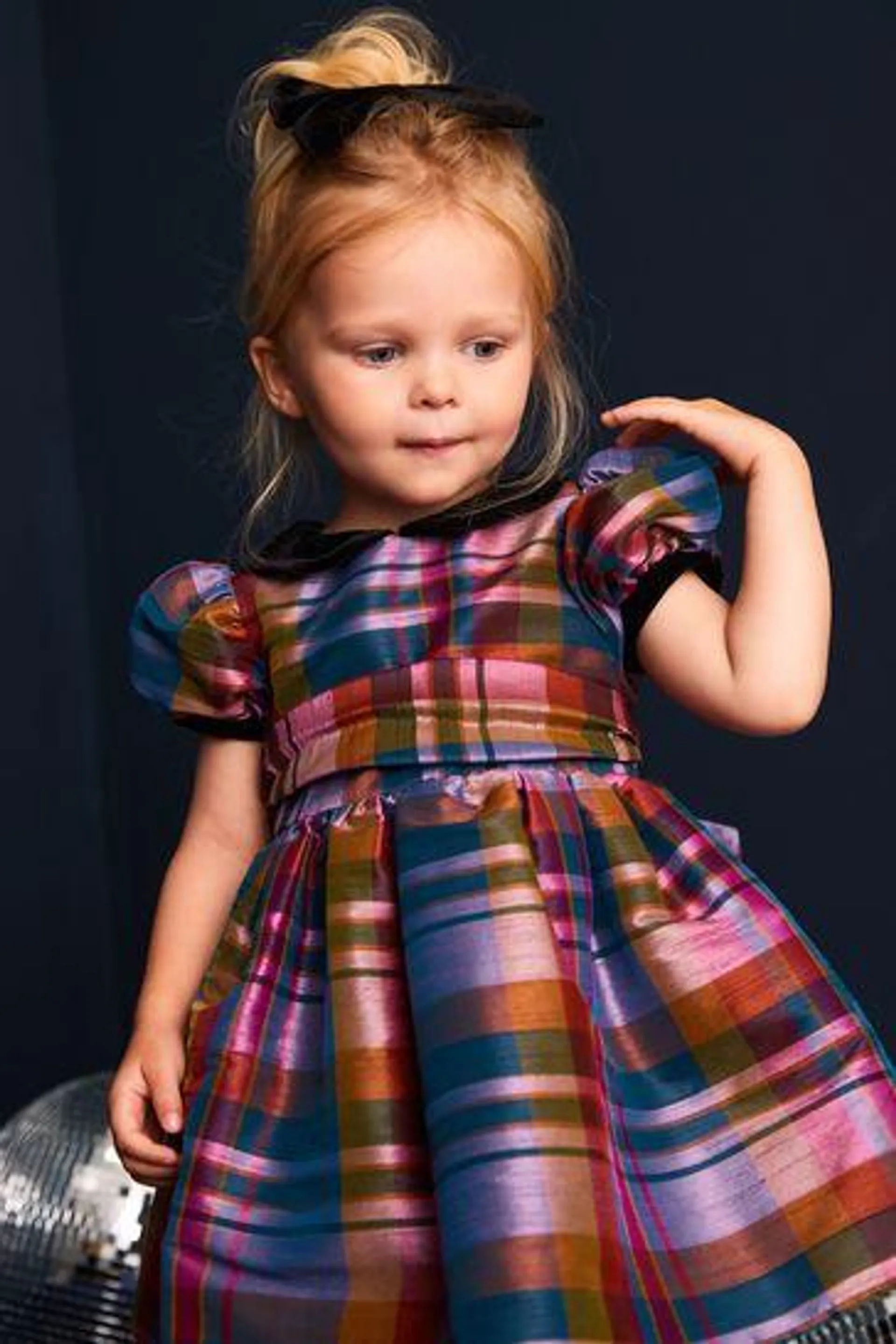 - Kariertes Kleid aus Taft (3 Monate bis 8 Jahre)