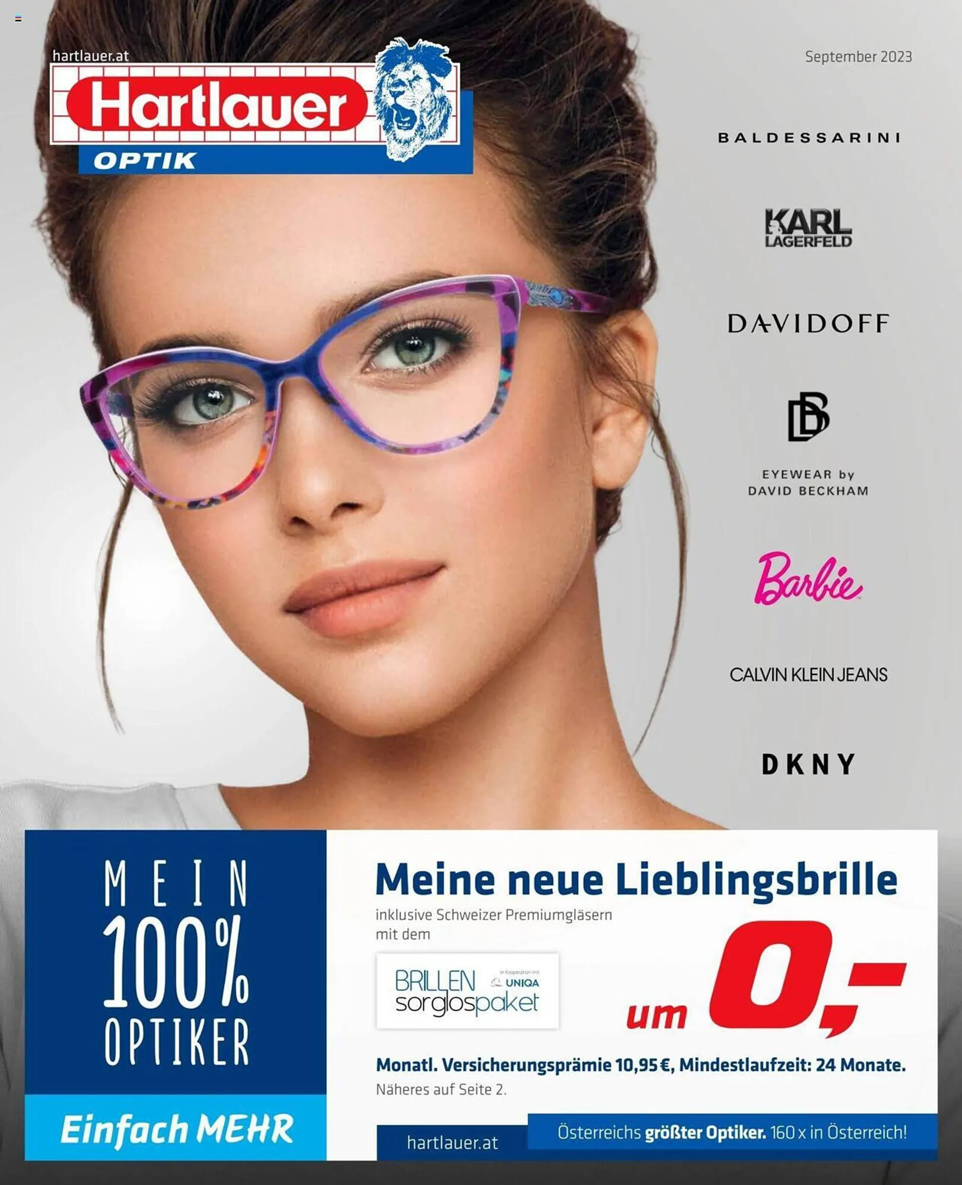 Hartlauer Flugblatt von 1. September bis 30. September 2023 - Flugblätt seite  1