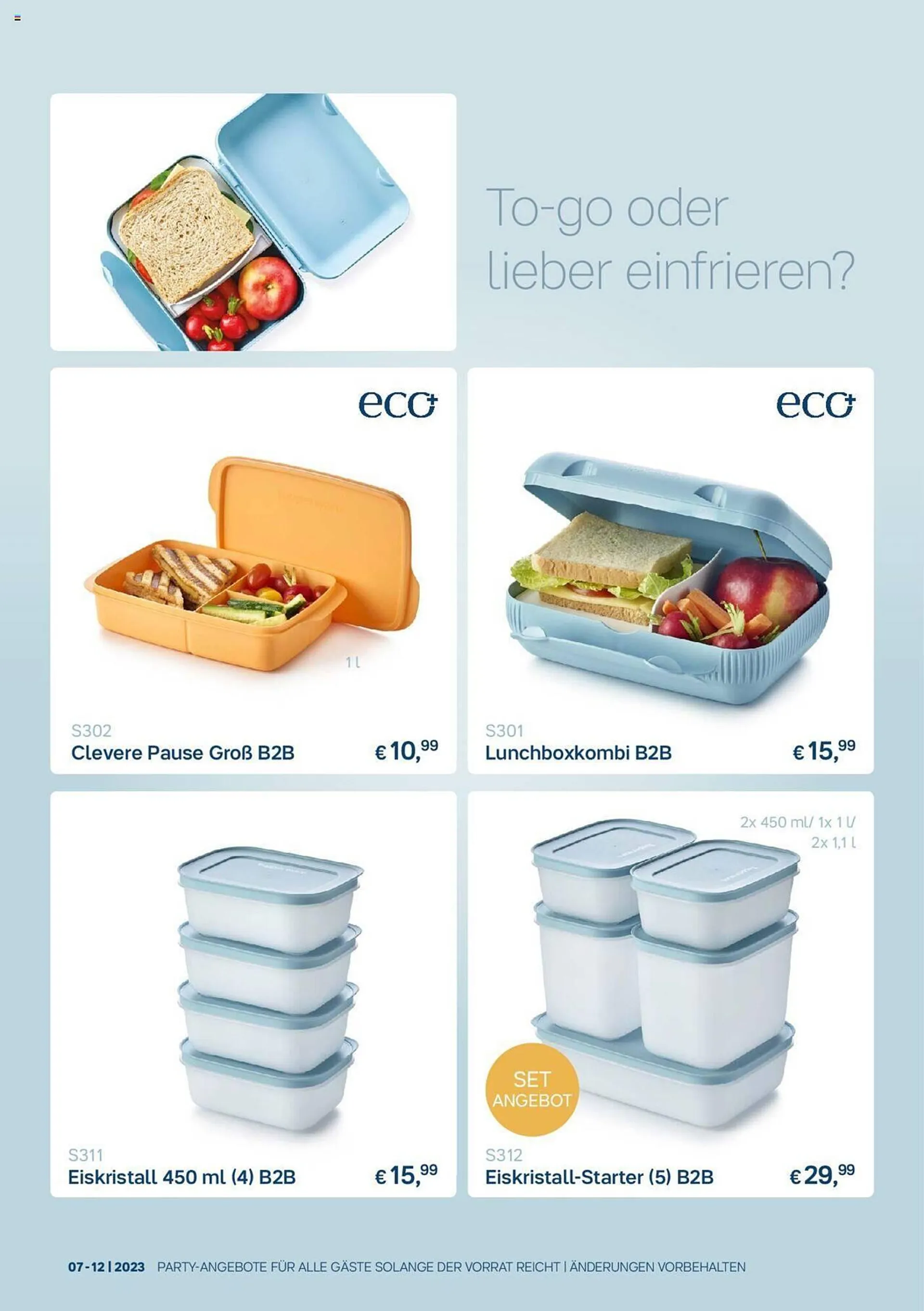 Tupperware Flugblatt von 3. Juli bis 31. Dezember 2023 - Flugblätt seite  5