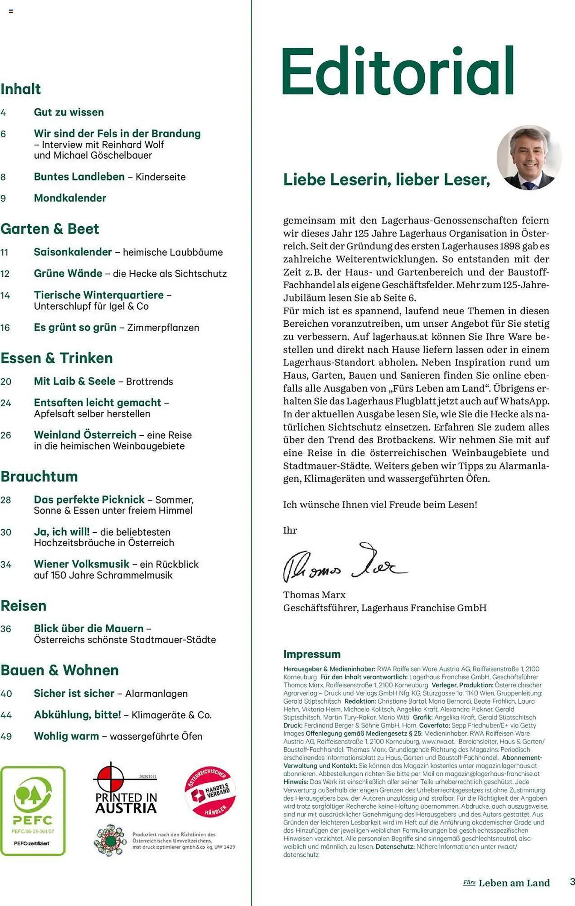 Lagerhaus Flugblatt von 1. August bis 30. Dezember 2023 - Flugblätt seite  3