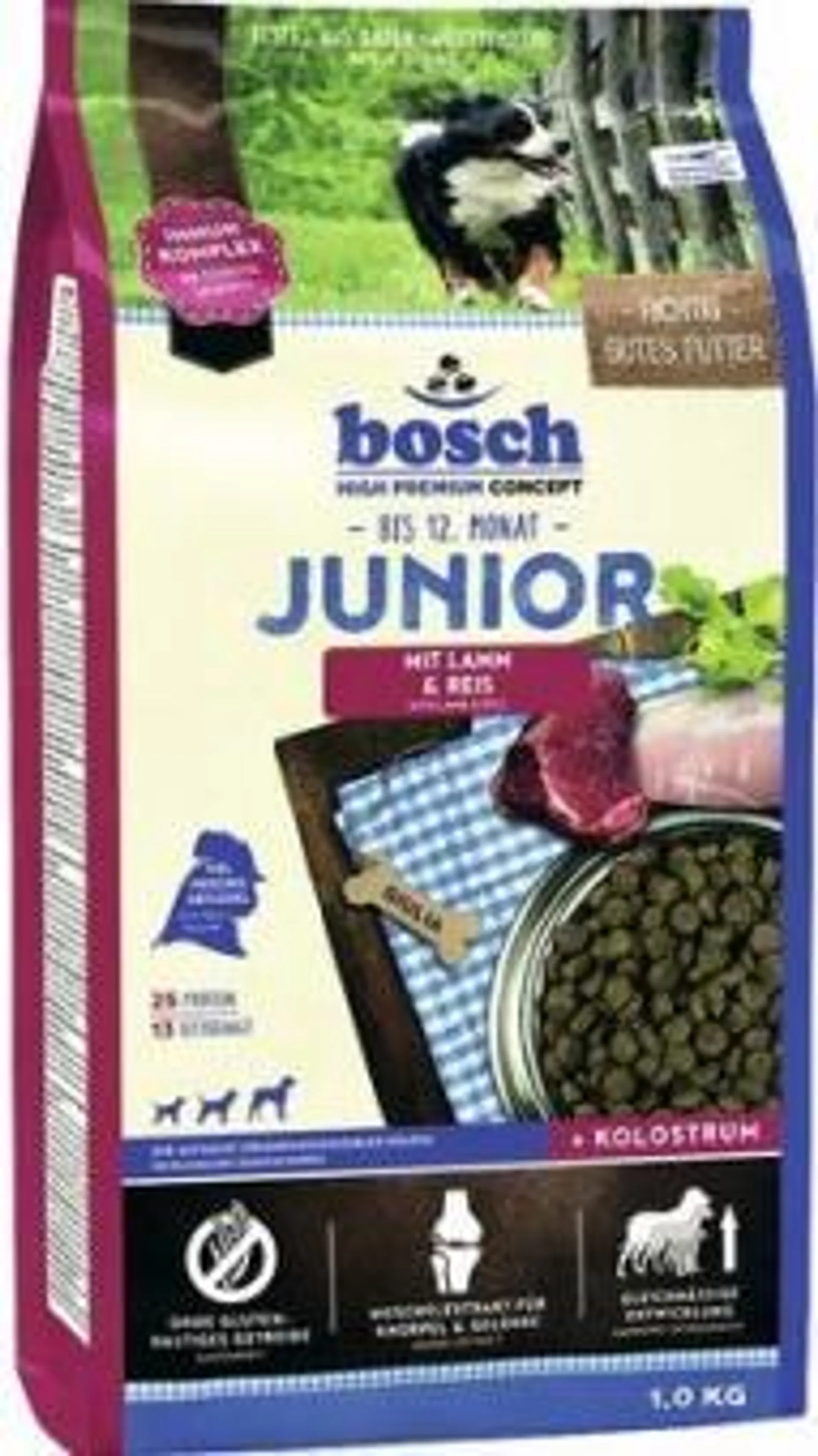 bosch High Premium Concept Junior 1kg mit Lamm und Reis