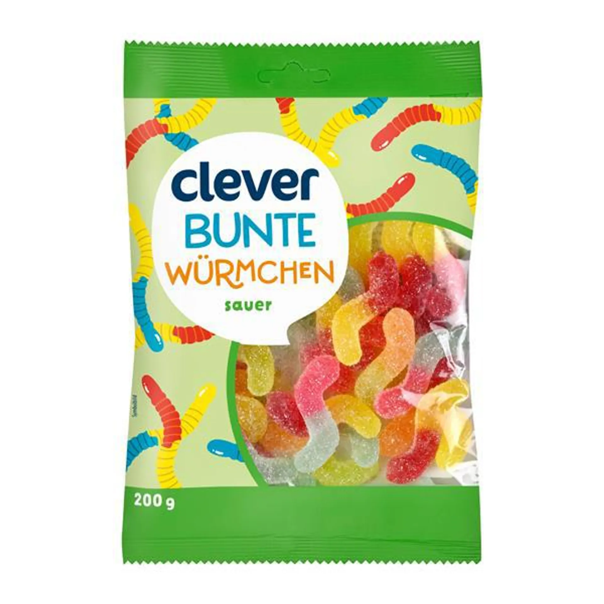 Clever Saure Gummiwürmer