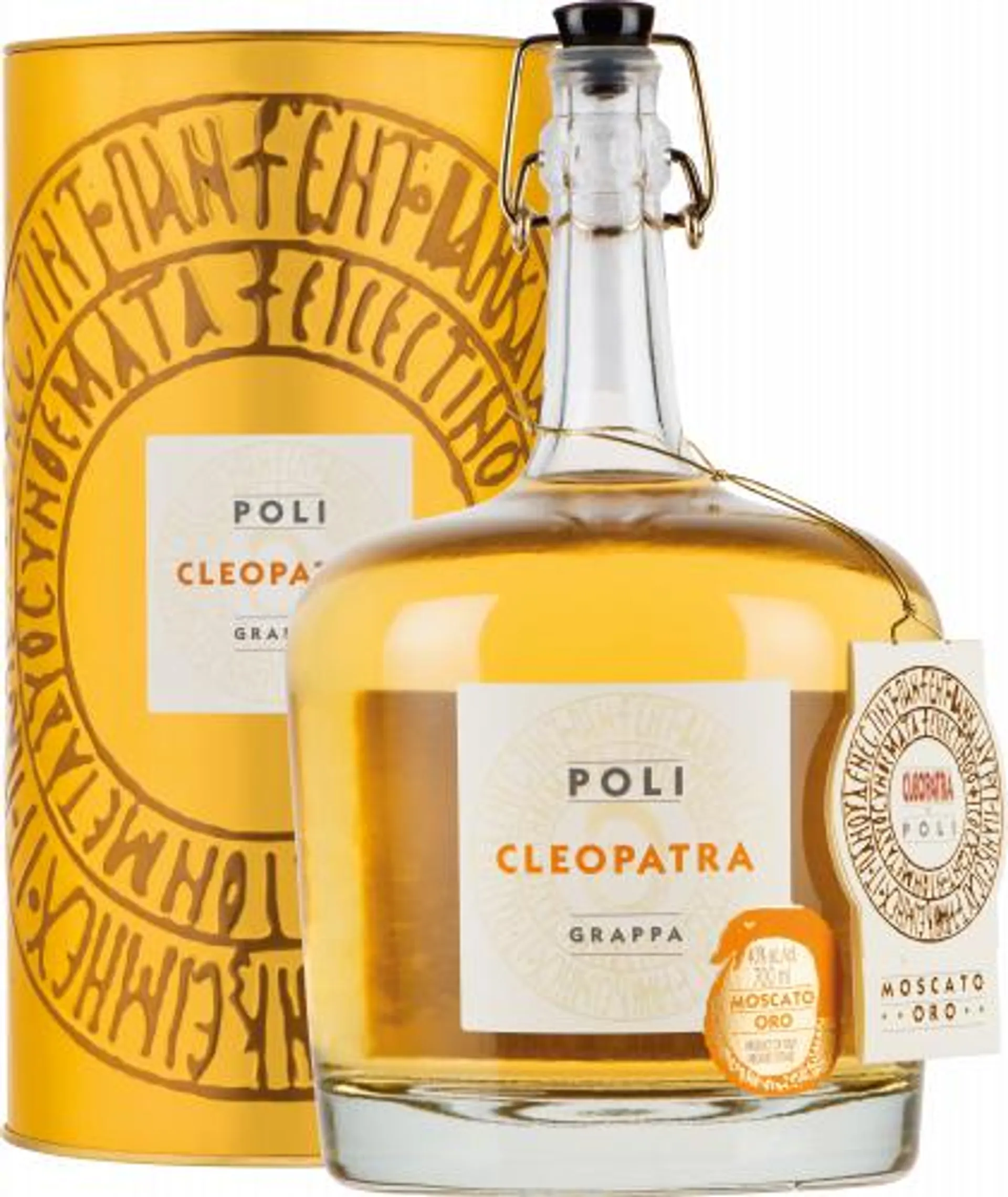 Grappa Cleopatra Moscato d’Oro 0,7 Liter in Tube