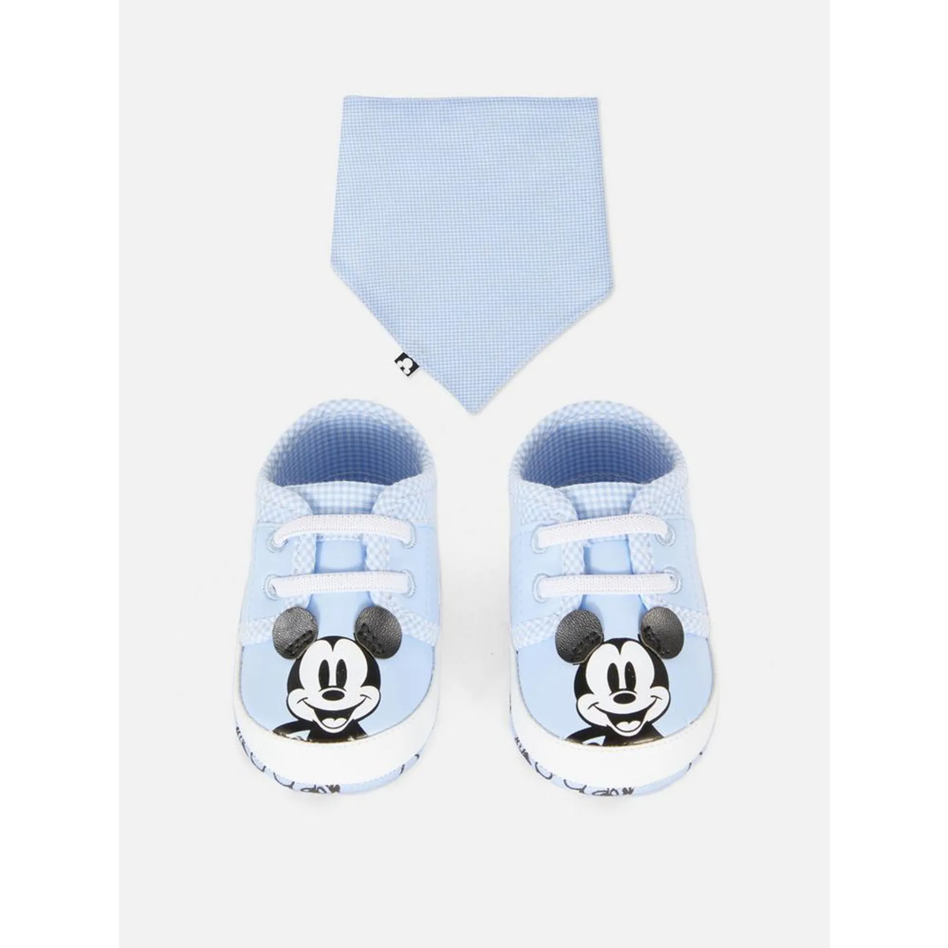 „Disney Micky Maus“ Set aus Schuhen und Lätzchen