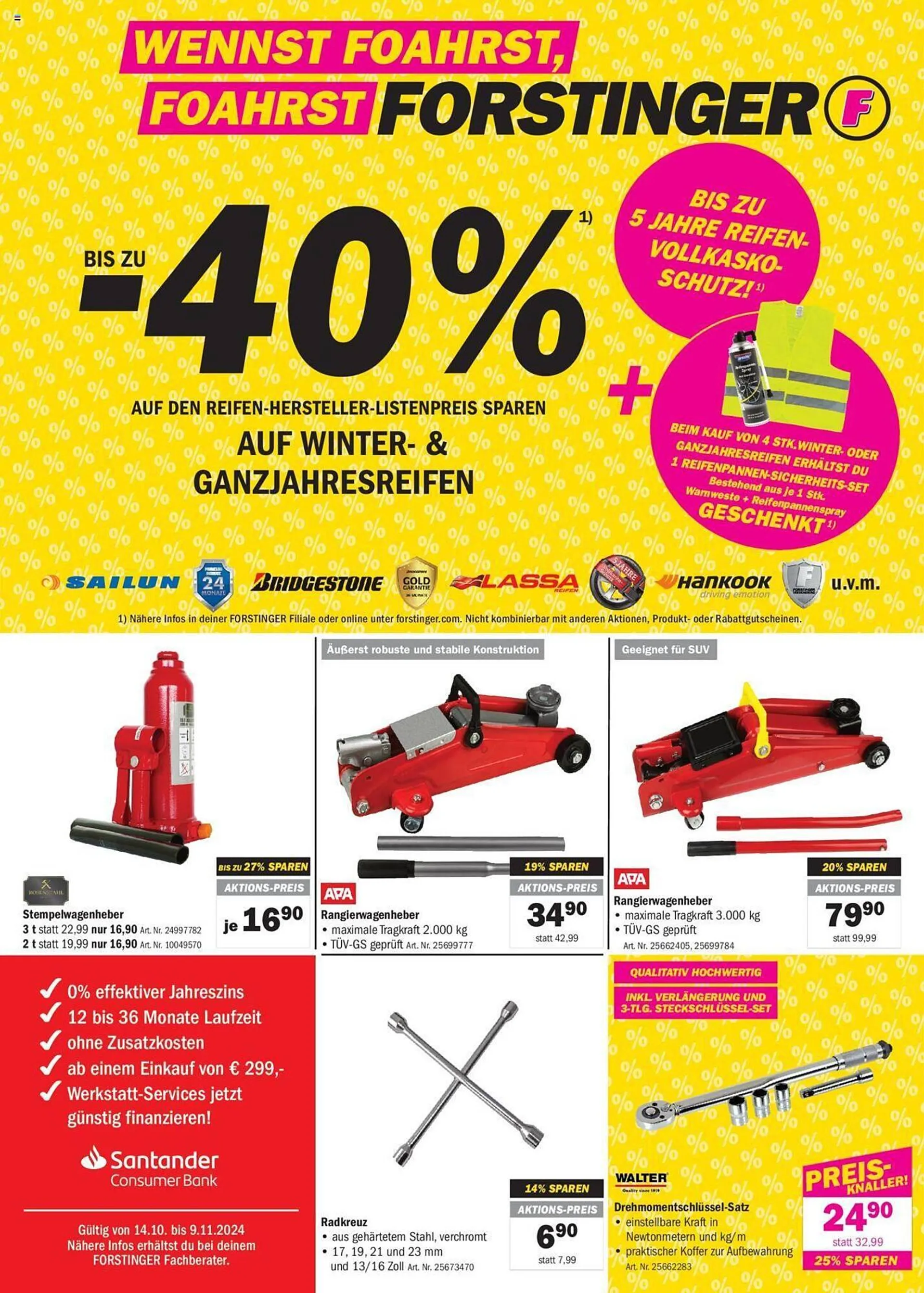 Forstinger Flugblatt von 14. Oktober bis 9. November 2024 - Flugblätt seite  3