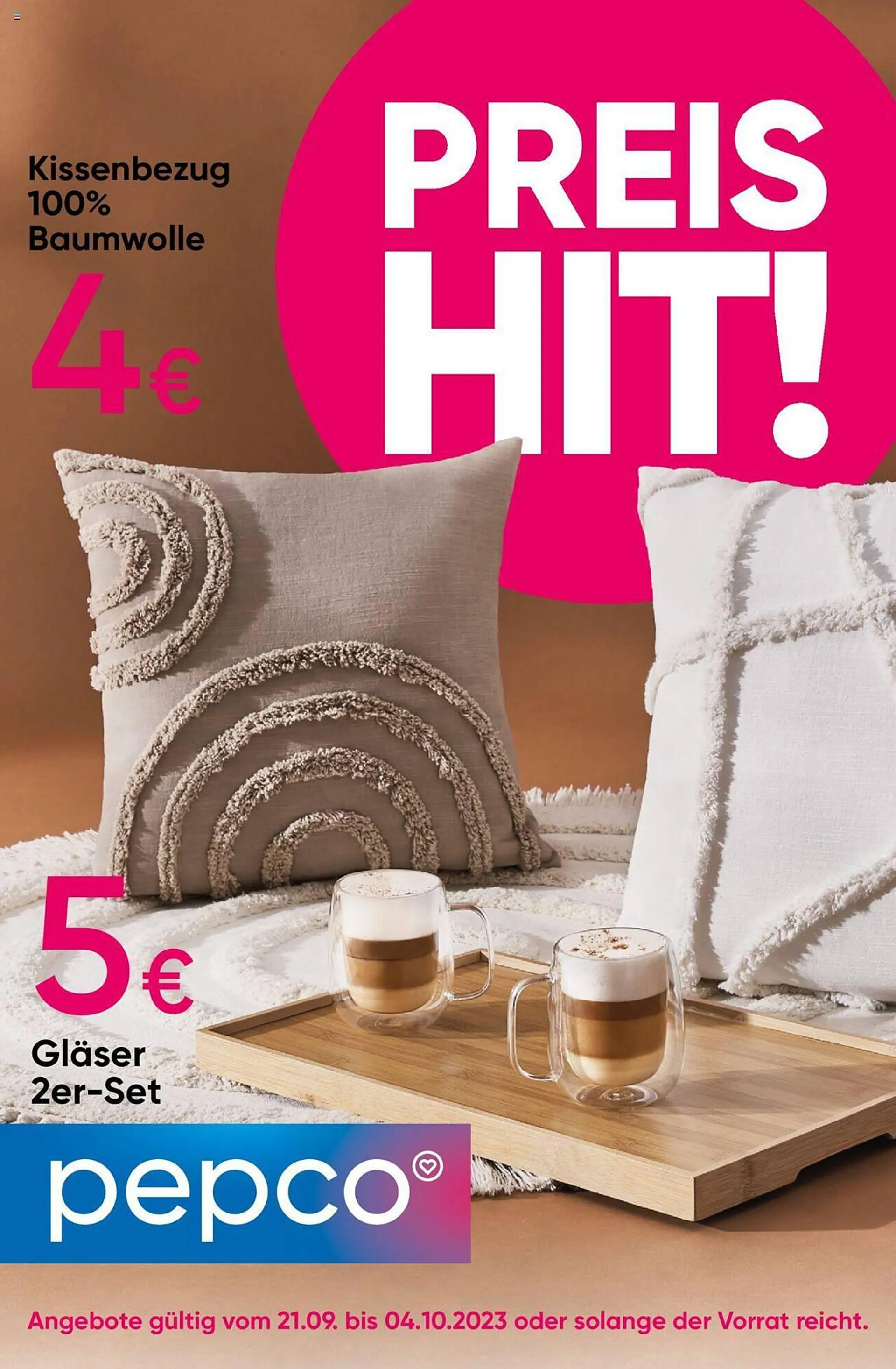 Pepco Flugblatt von 21. September bis 4. Oktober 2023 - Flugblätt seite  1
