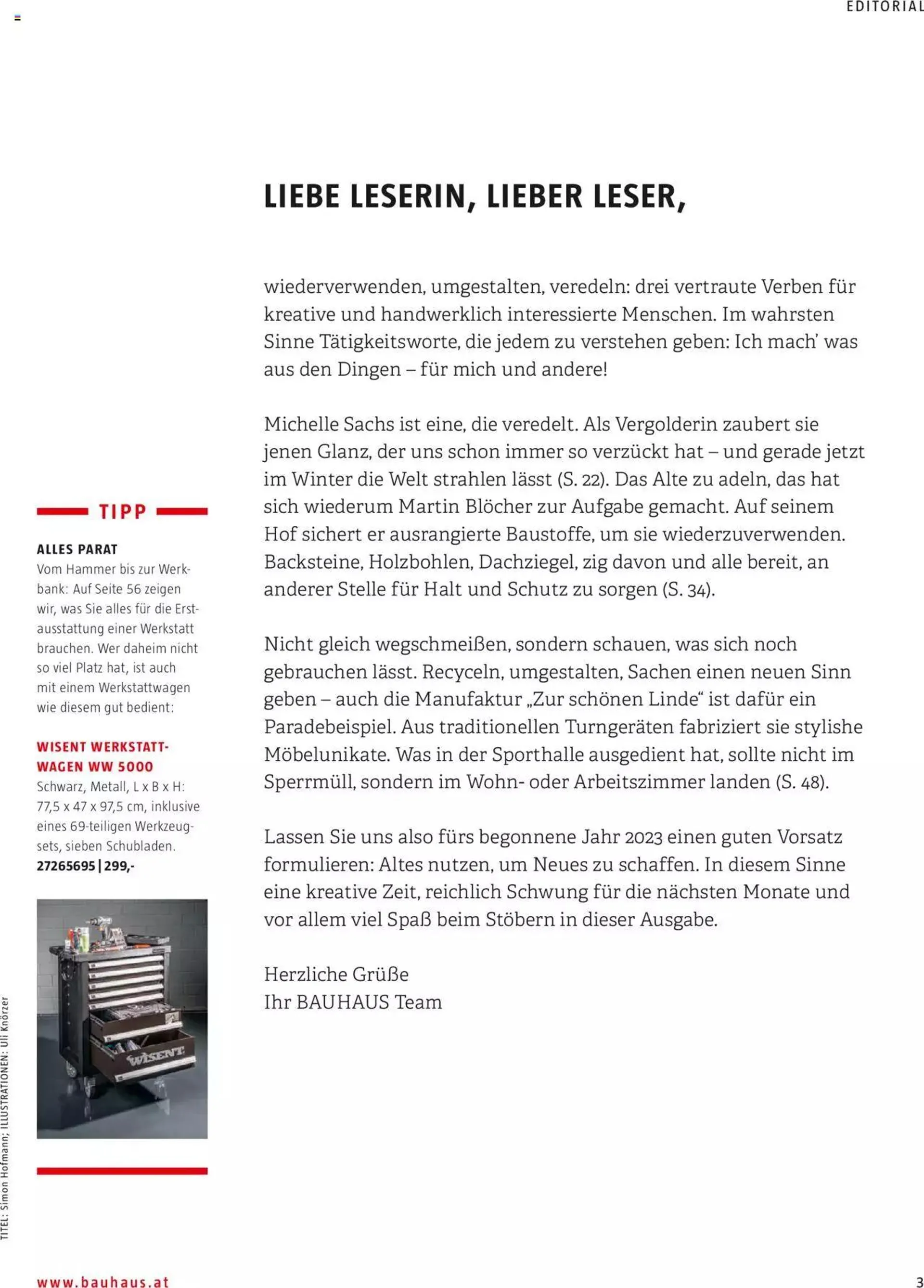 Bauhaus passt! Magazin von 24. Jänner bis 31. Dezember 2023 - Flugblätt seite  3