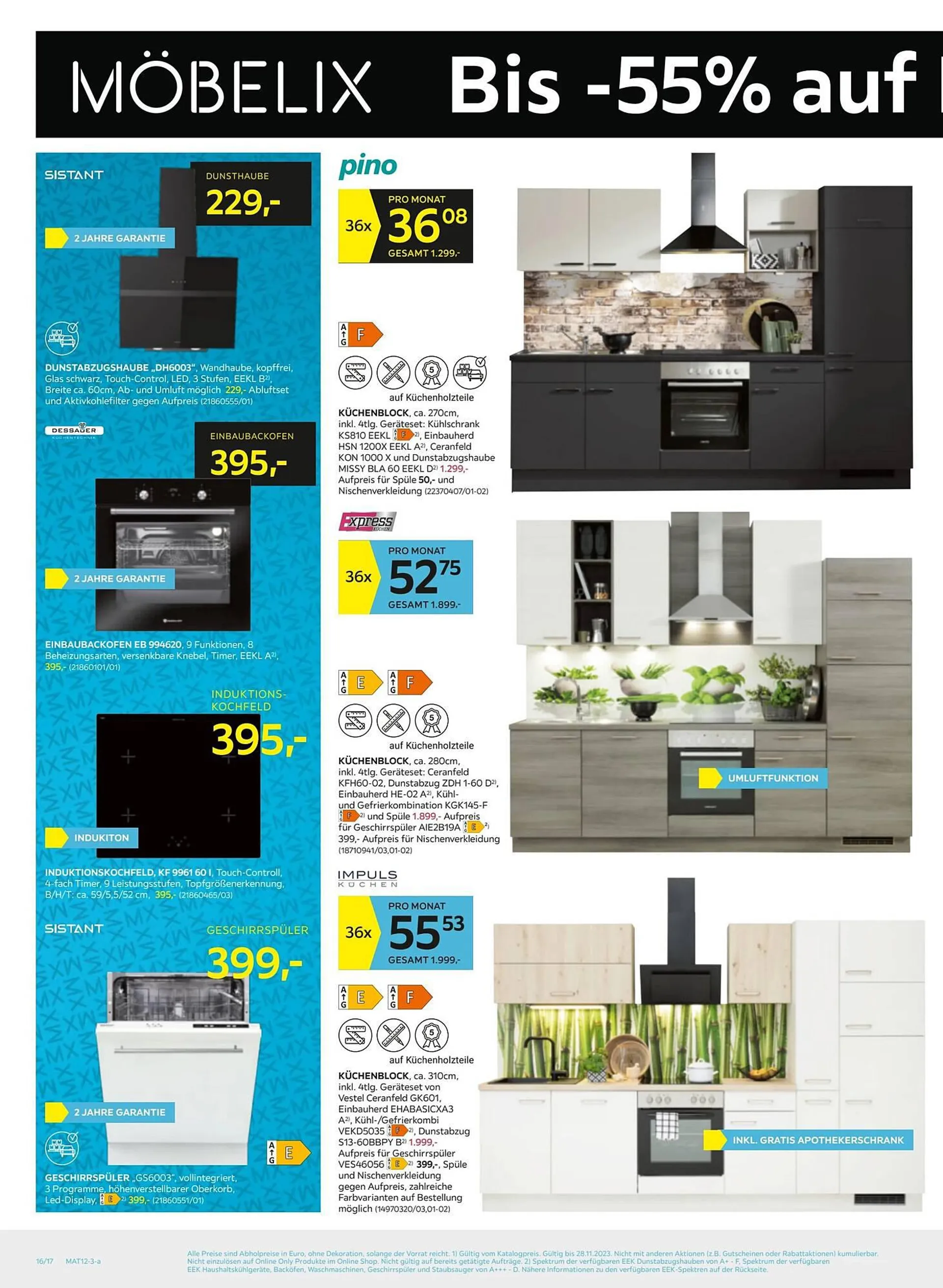 Möbelix Flugblatt von 19. November bis 28. November 2023 - Flugblätt seite  16