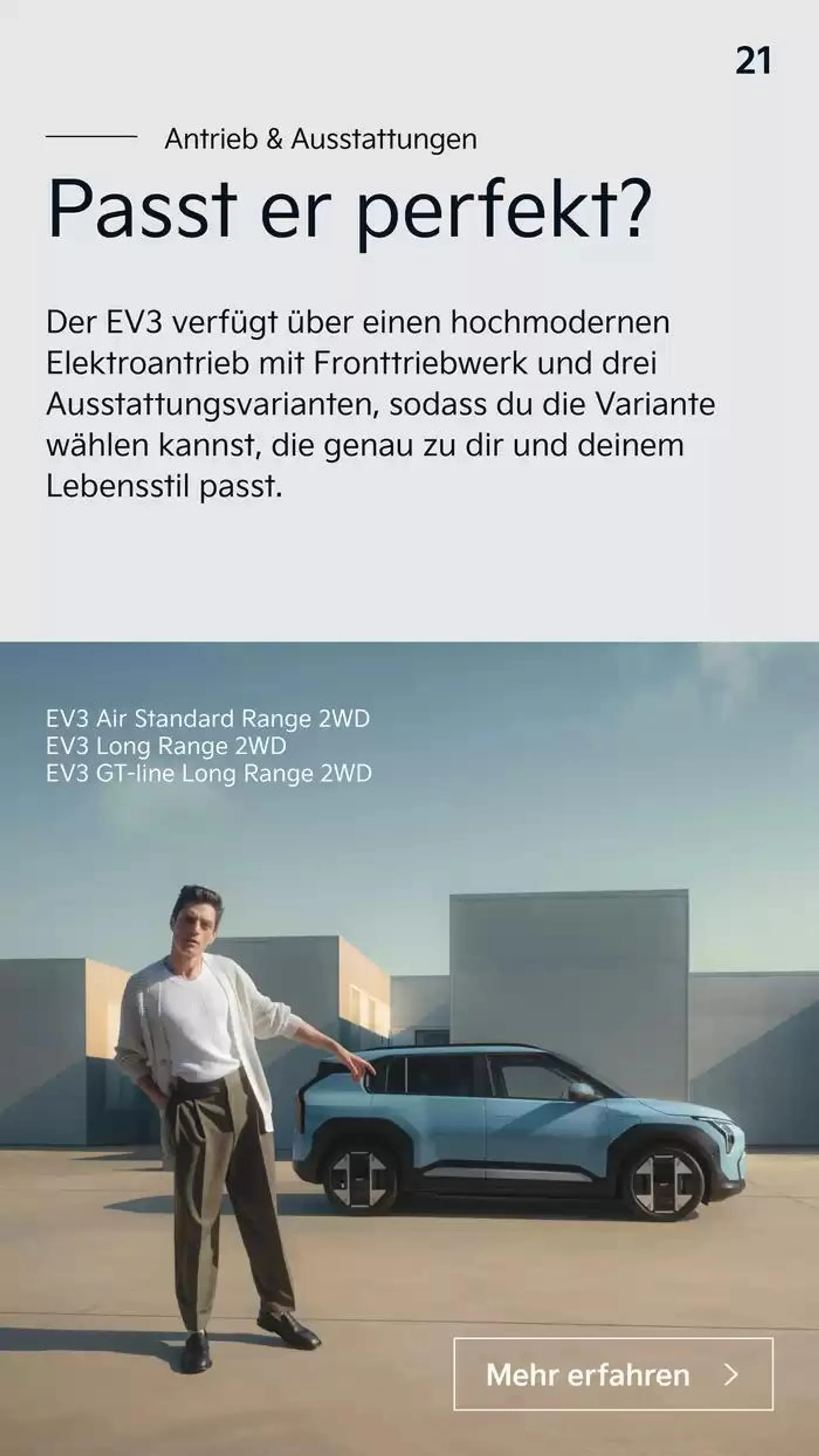 Kia EV3 von 10. Oktober bis 10. Oktober 2025 - Flugblätt seite  21