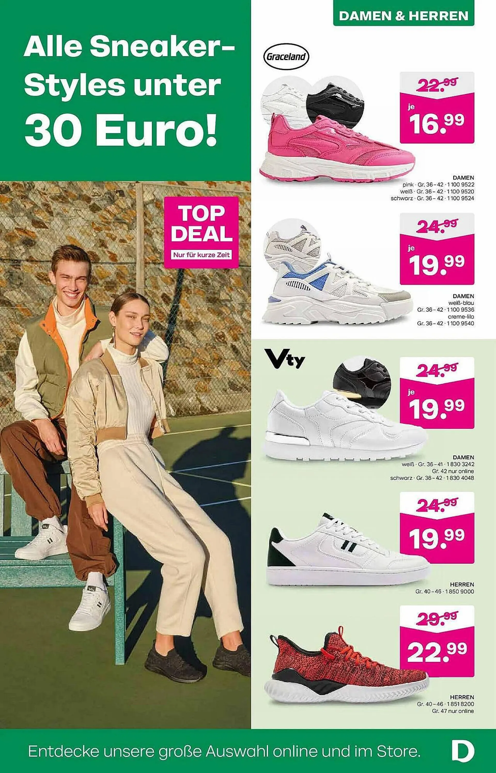 Deichmann Flugblatt von 8. September bis 10. September 2023 - Flugblätt seite  17